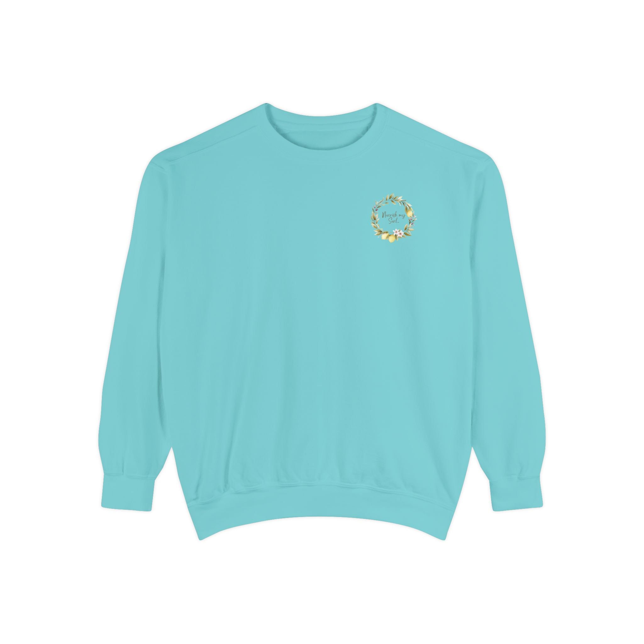 Nourish My Soul | Lemon Tree Comfort Colors Crewneck Sweatshirt – Faith & Soul Care Adult Female