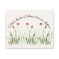 To Plant a Garden Is to Believe in Tomorrow Canvas Print – Audrey Hepburn Quote (Beige) Matte Stretched Wall Art