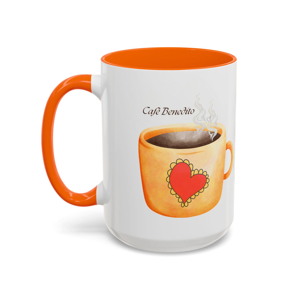 Café Bendito | Spanish Blessed Sunshine Coffee Mug –Morning Grace in Every Sip (11, 15oz)