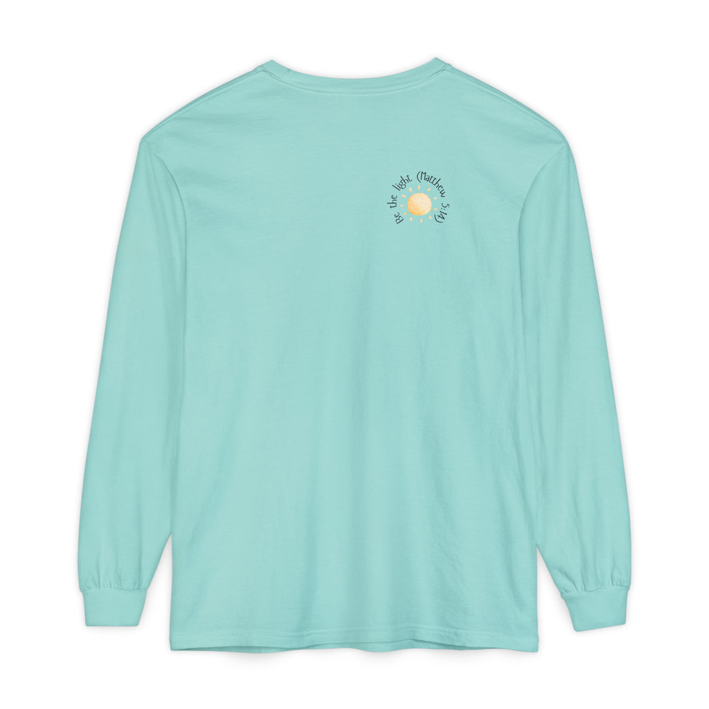 Be the Light:  Matthew 5:14 Women's Long Sleeve Soft Faith Tee
