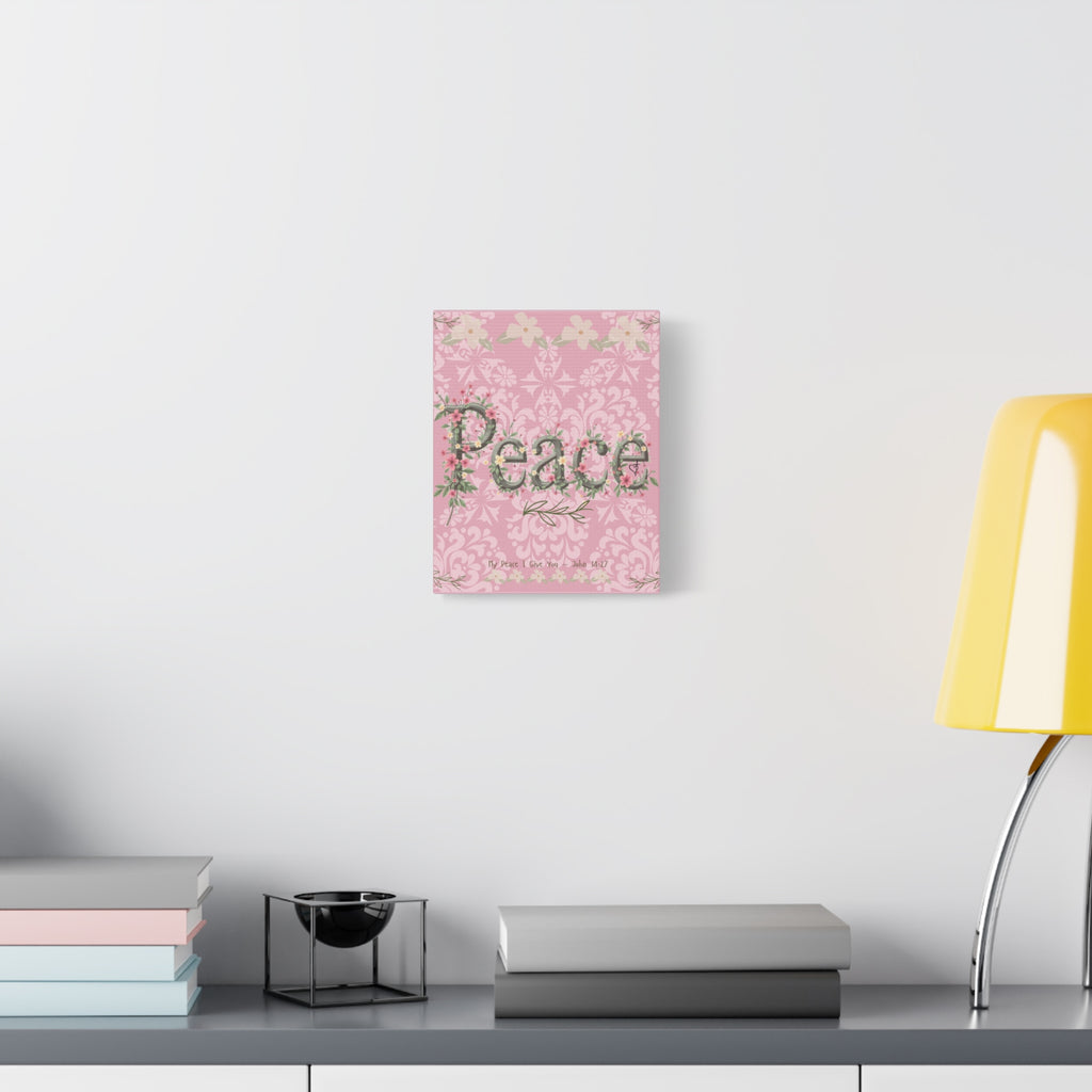 Canvas Art "Peace" Damask