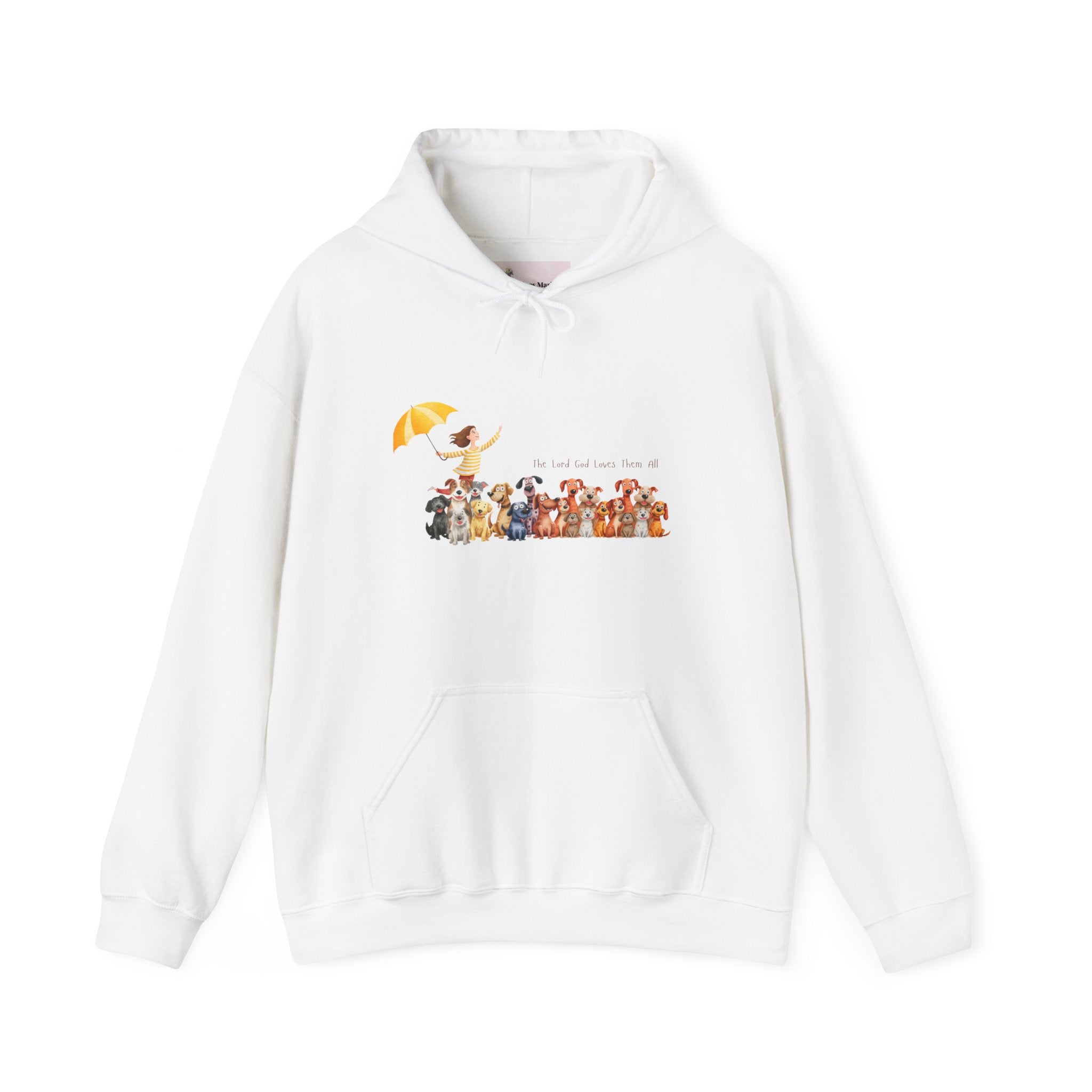 “The Lord God Loves Them All” Women's Hoodie –  Faith-Inspired Animal Lover Sweatshirt