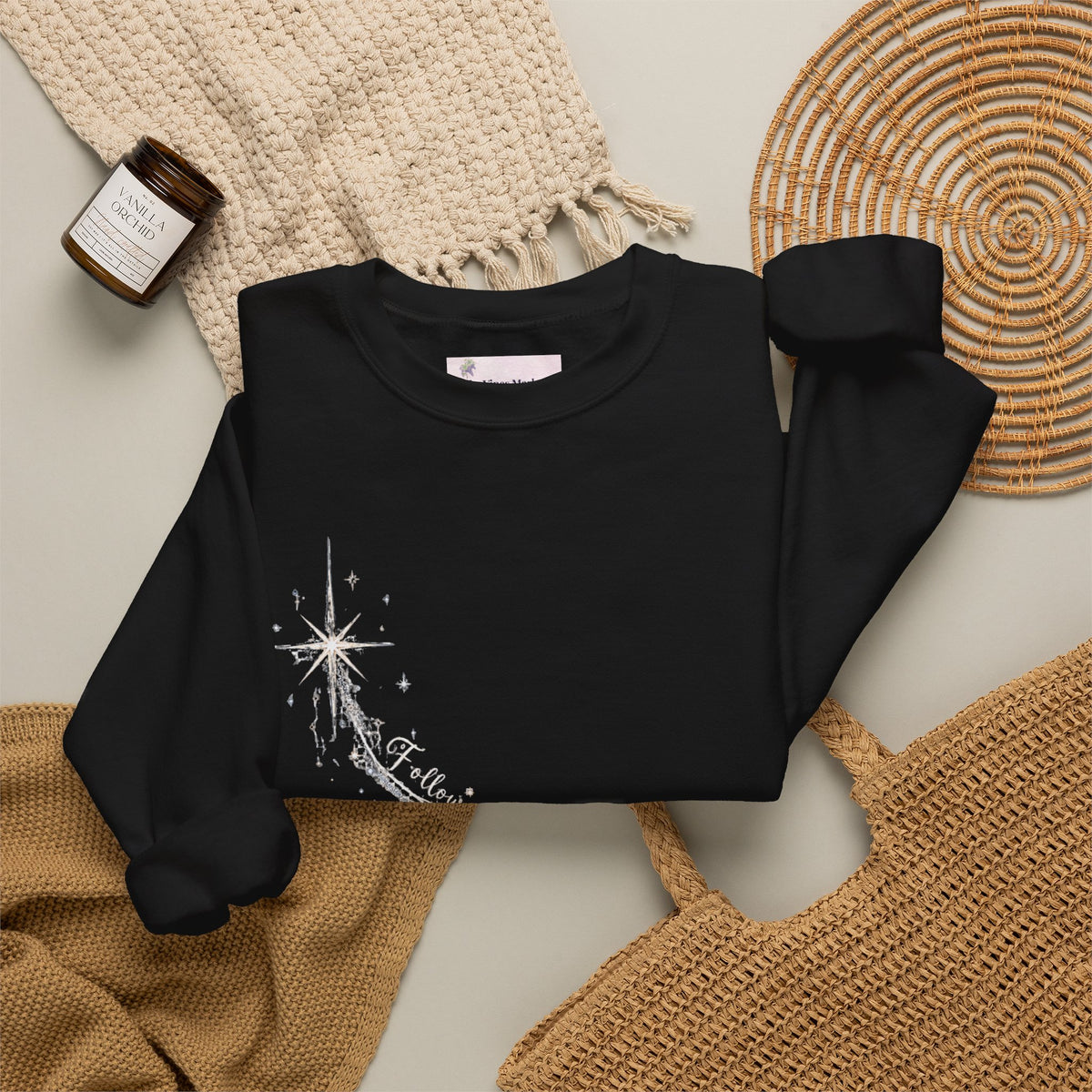 Follow Your Star | Women's Christmas Crewneck Sweatshirt