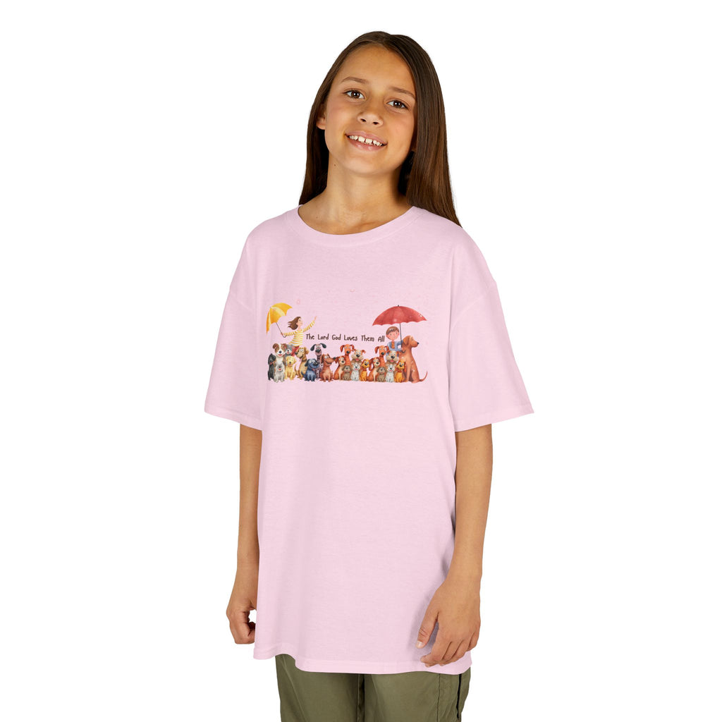 The Lord God Made Them All Kids' RelaxedTee – Unisex Pups & Joy Cotton™ Tee
