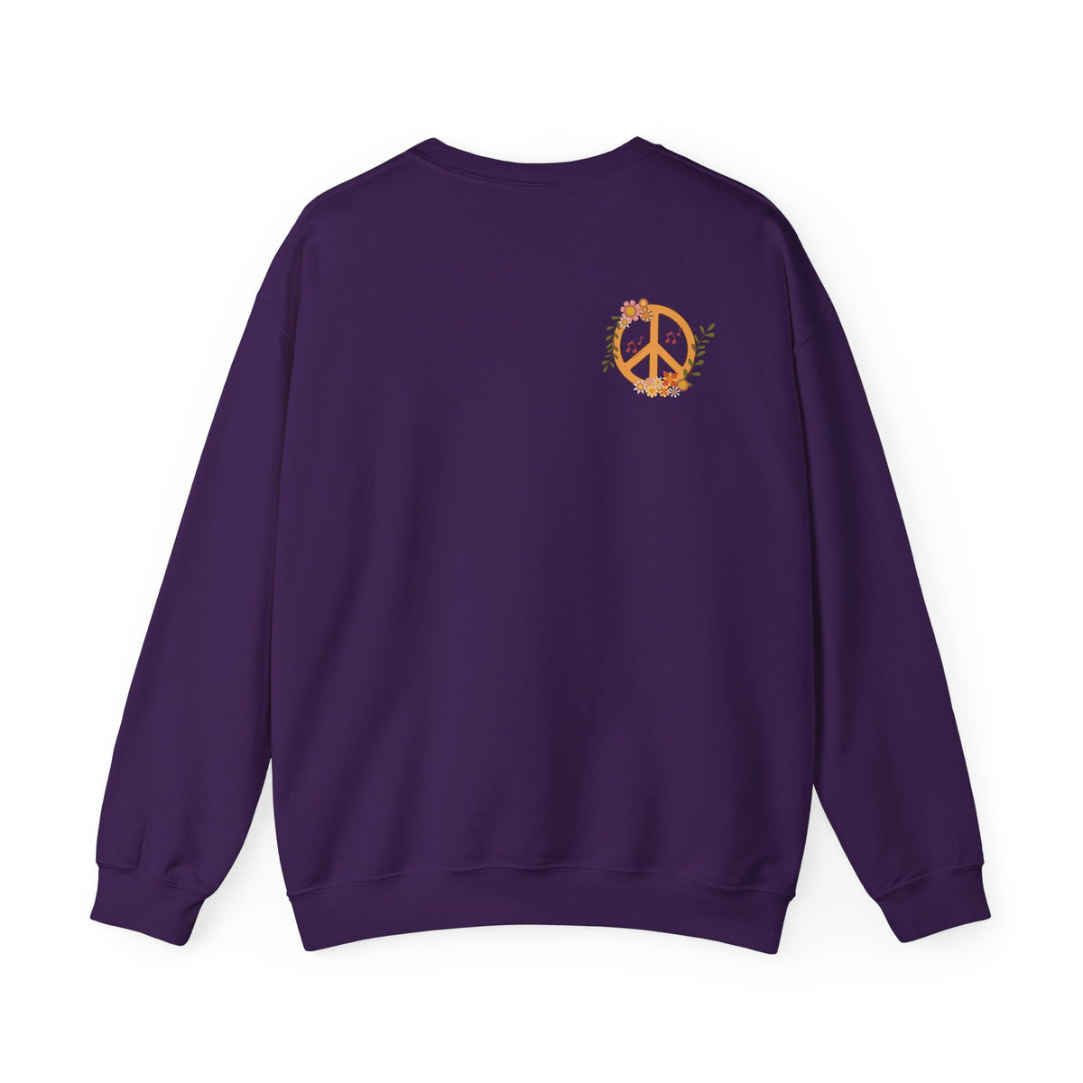 Peace and Love:  Retro All You Need is Love Sweatshirt -- For Her