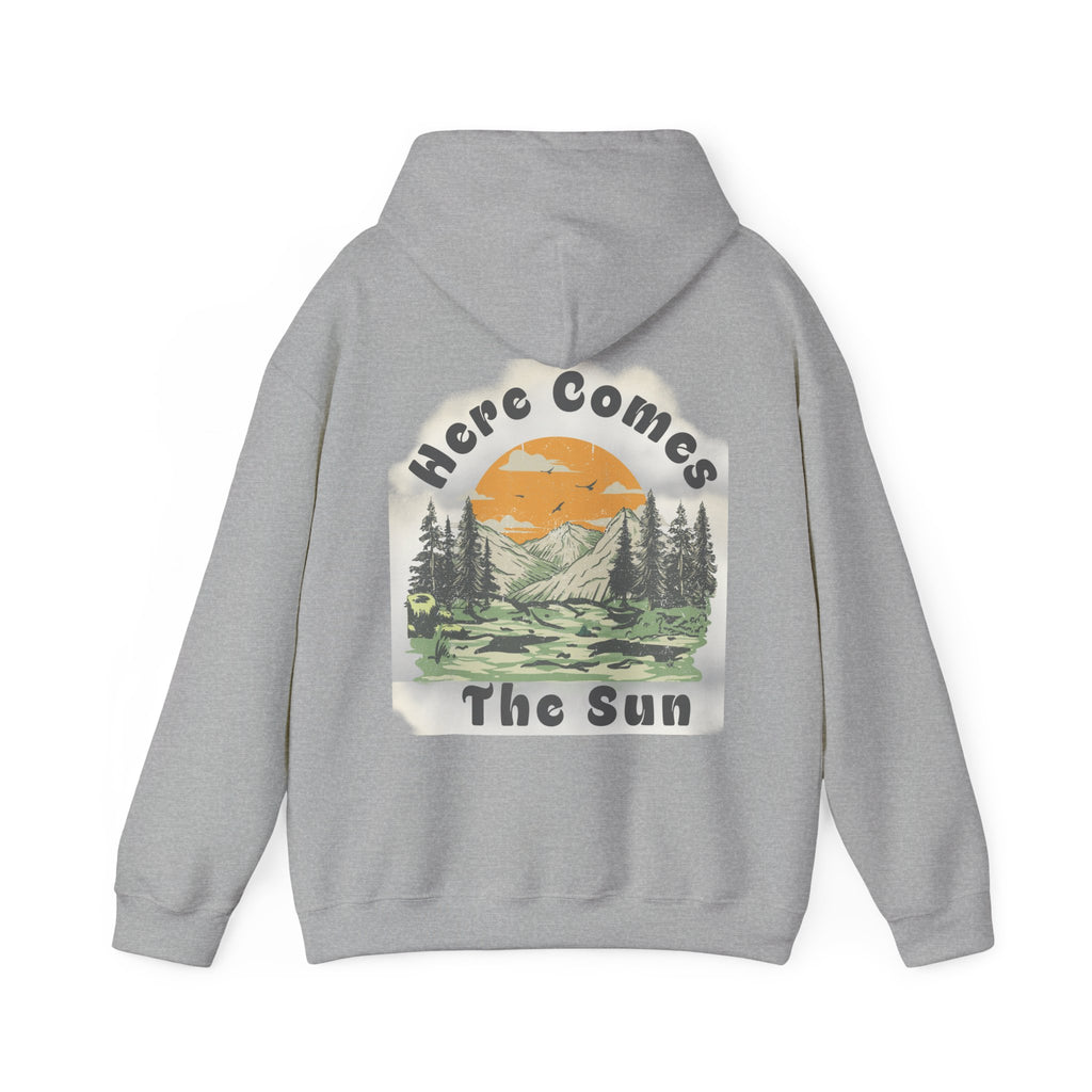 Here Comes The Sun — Unisex Retro Nature Graphic Hoodie
