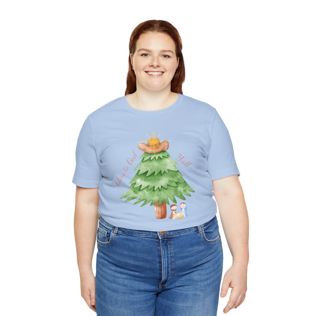 Glory to God Y'all | Women's Faith-Forward Cotton Tee