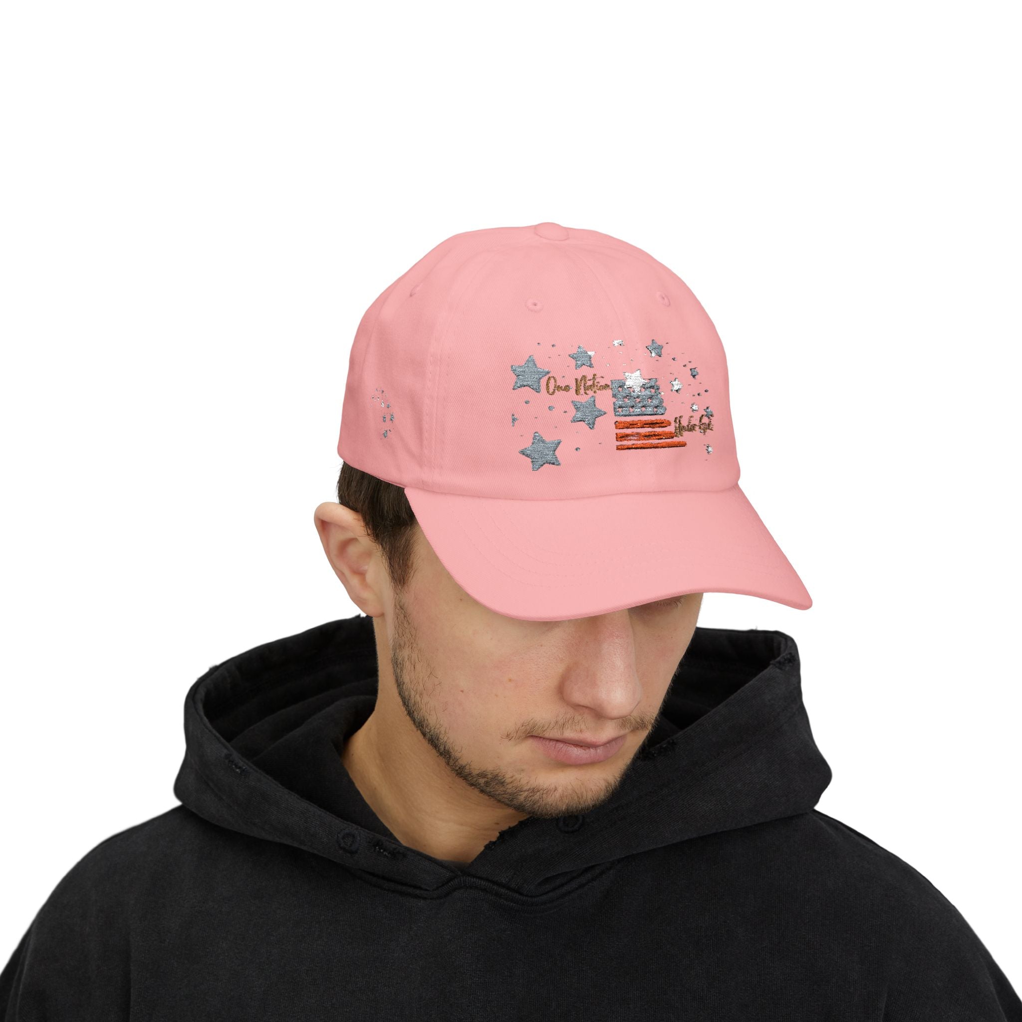 One Nation Under God | Embroidered Stars & Flag Dad Cap