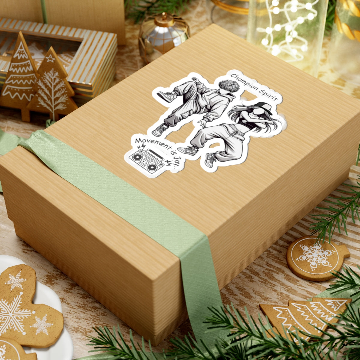 Hip Hop "Move with Joy Vinyl Sticker