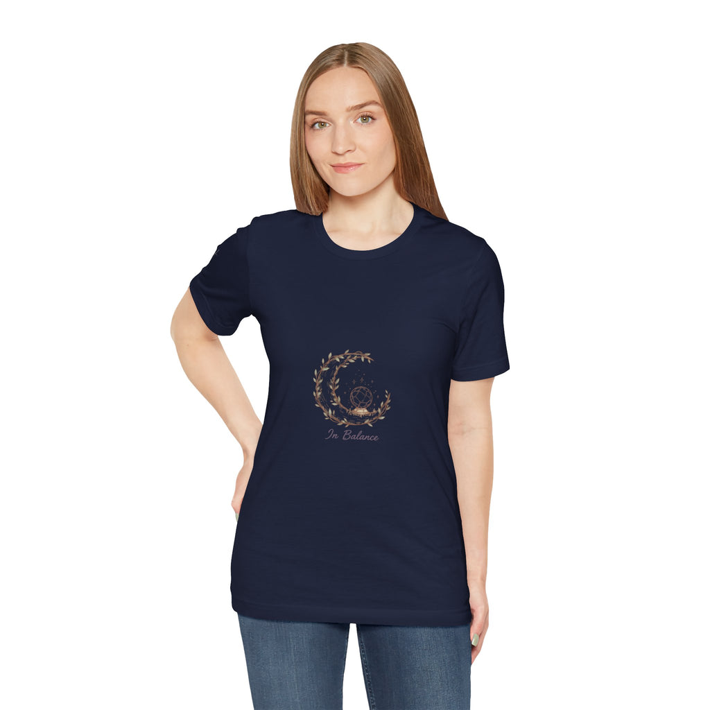 Cozy Peaceful Relaxed UnisexTee Shirt....In Balance With God;  Moonlit,