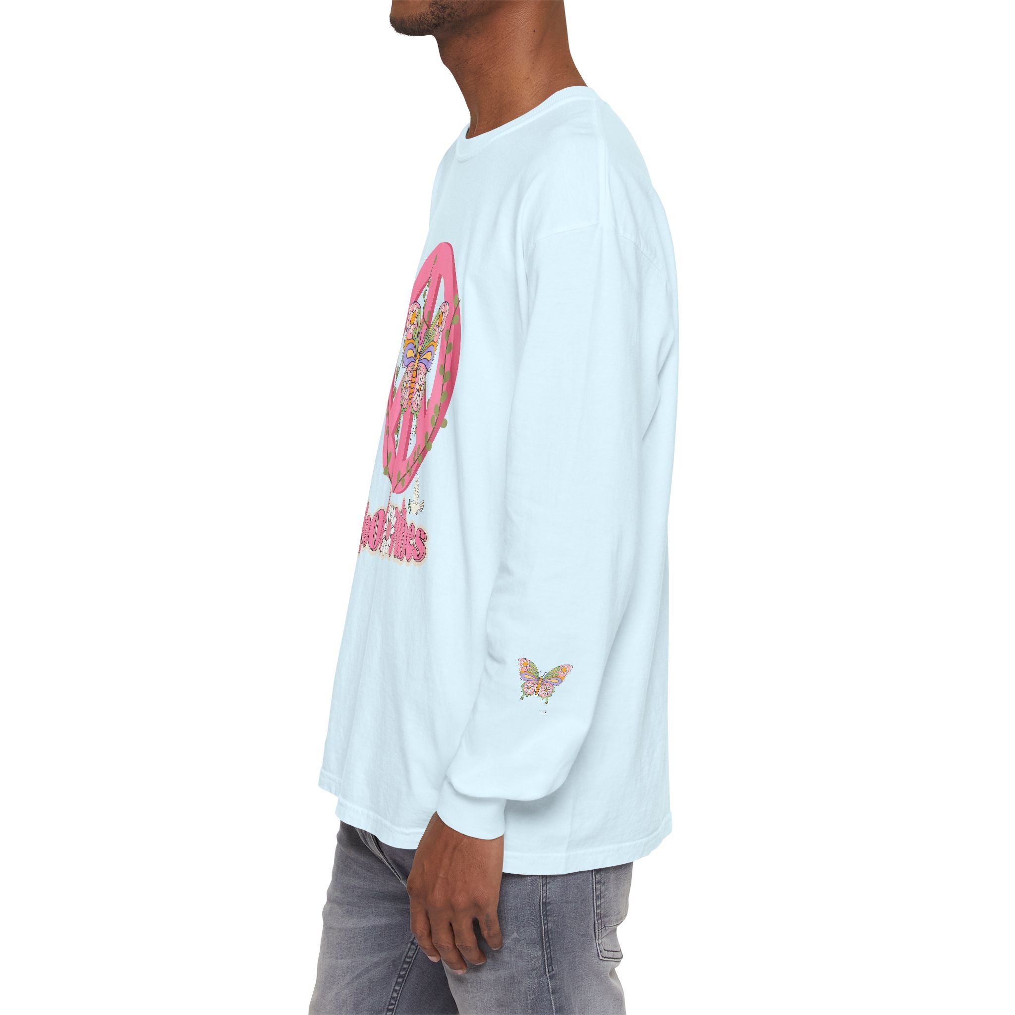 Good Vibes Peace and Love Soft Long Sleeve T-Shirt for Her