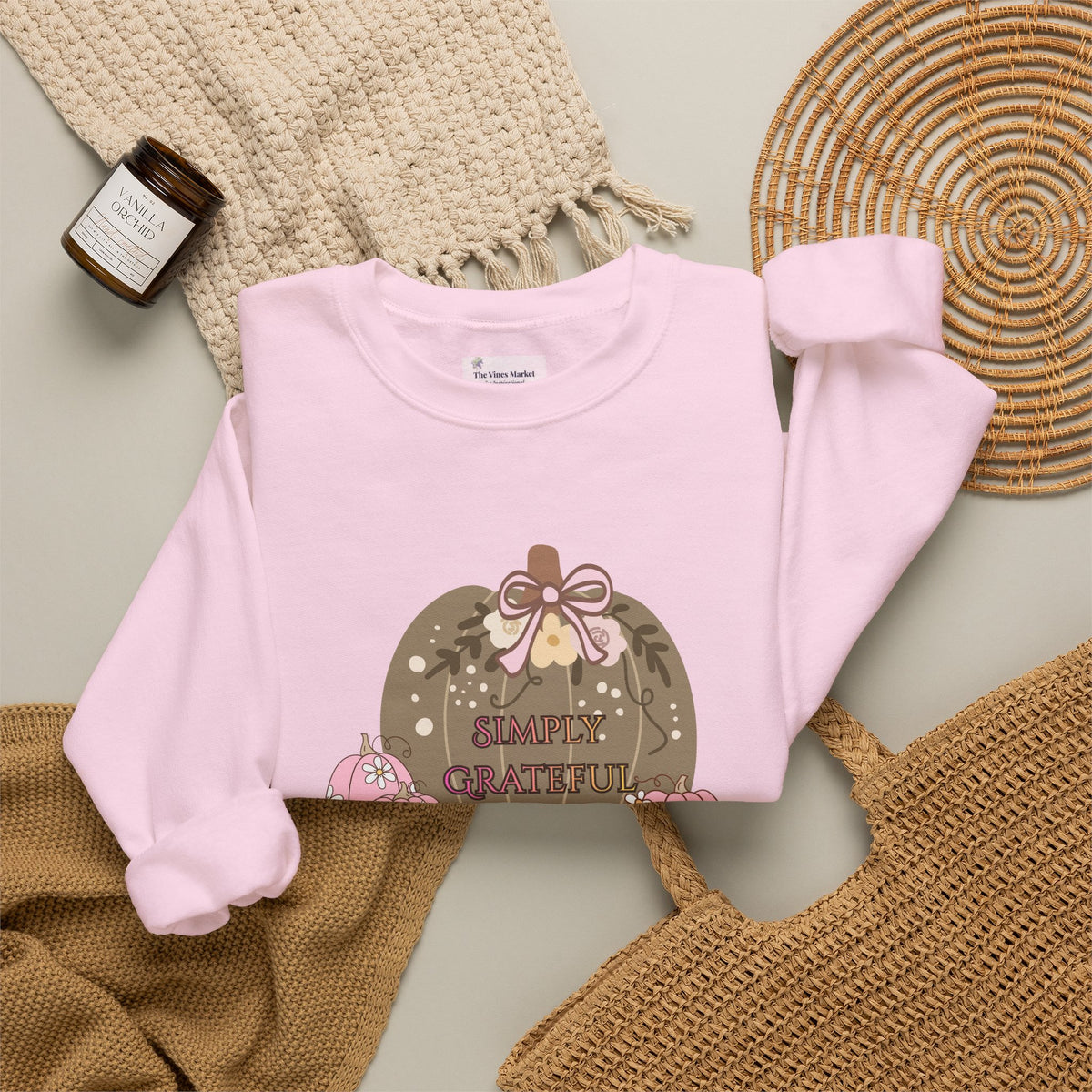 Simply Grateful:  Women's Thanksgiving™ Crewneck Sweatshirt