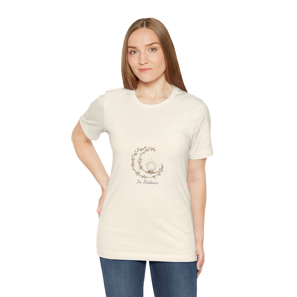 Cozy Peaceful Relaxed UnisexTee Shirt....In Balance With God;  Moonlit,