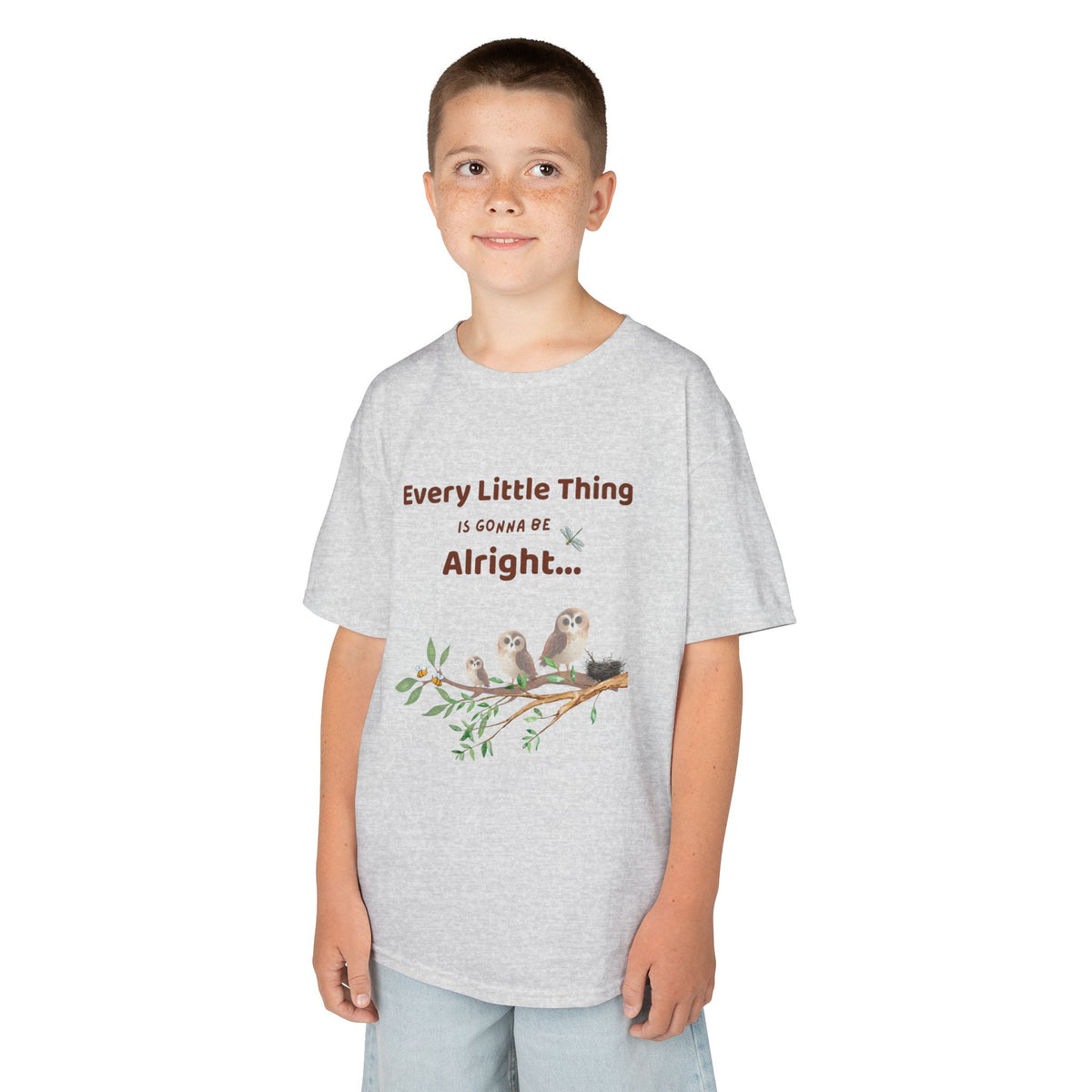 Peace and Love Kids Unisex Tee Shirt:  Every Little Thing is Gonna Be Alright