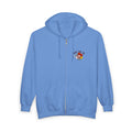 Peace and Love Embroidered Zippered Hoodie -- For Her