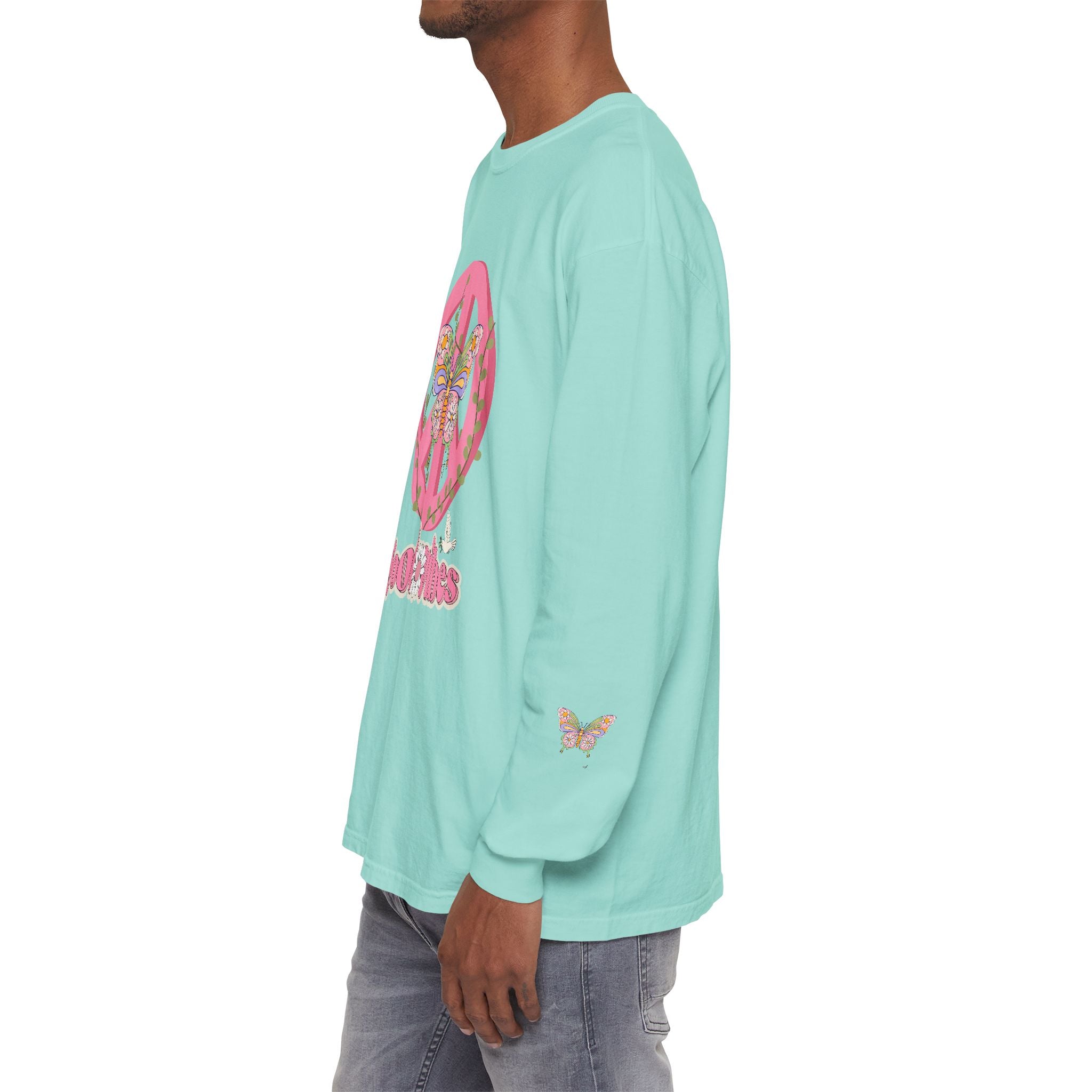 Good Vibes Peace and Love Soft Long Sleeve T-Shirt for Her