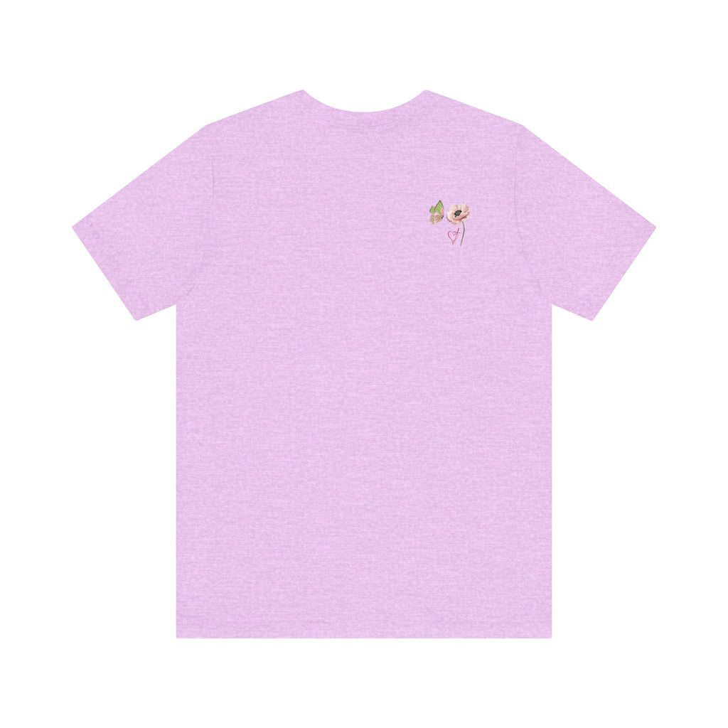 Relaxed Adult Female Comfort Tee: Hope & Rebirth Floral Tee – Easter Collection