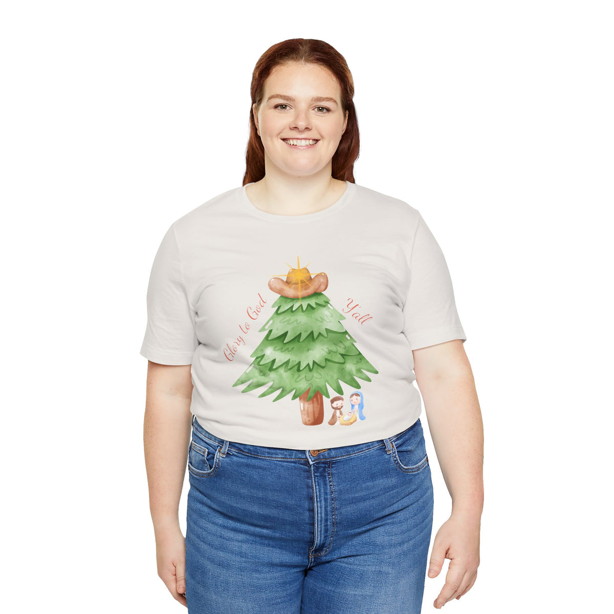 Glory to God Y'all | Women's Faith-Forward Cotton Tee