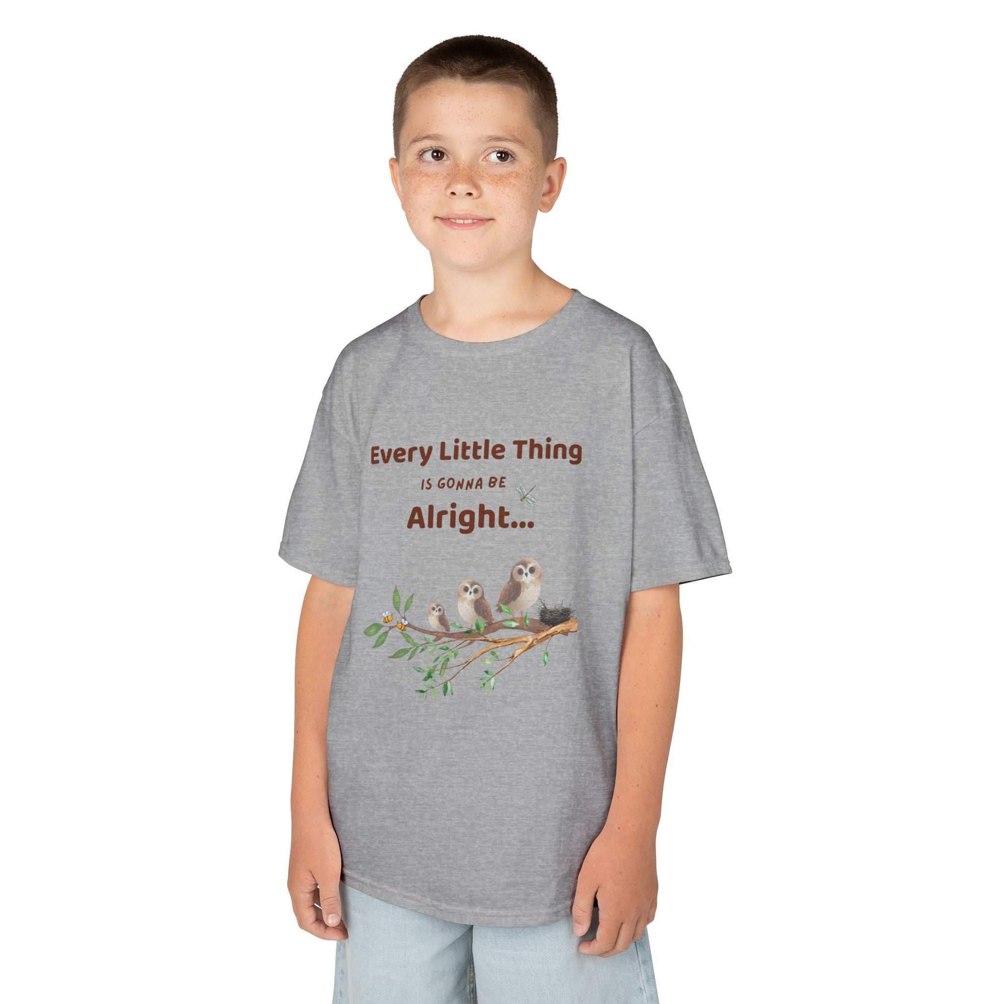 Peace and Love Kids Unisex Tee Shirt:  Every Little Thing is Gonna Be Alright