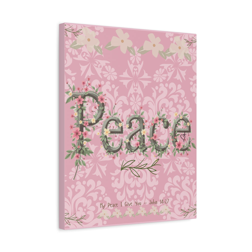 Canvas Art "Peace" Damask