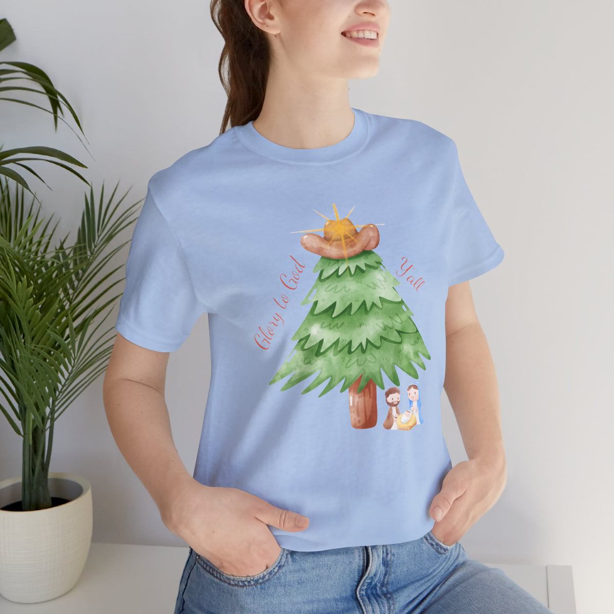 Glory to God Y'all | Women's Faith-Forward Cotton Tee