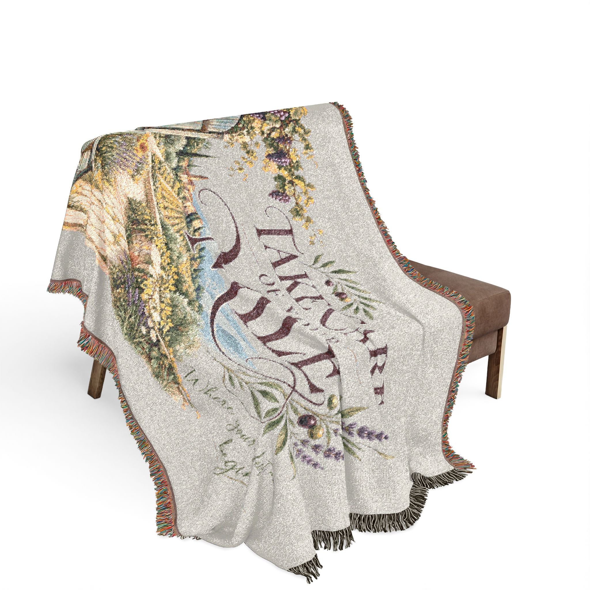 The Vineyard Covenant: Sarah’s Song — Woven Throw Blanket