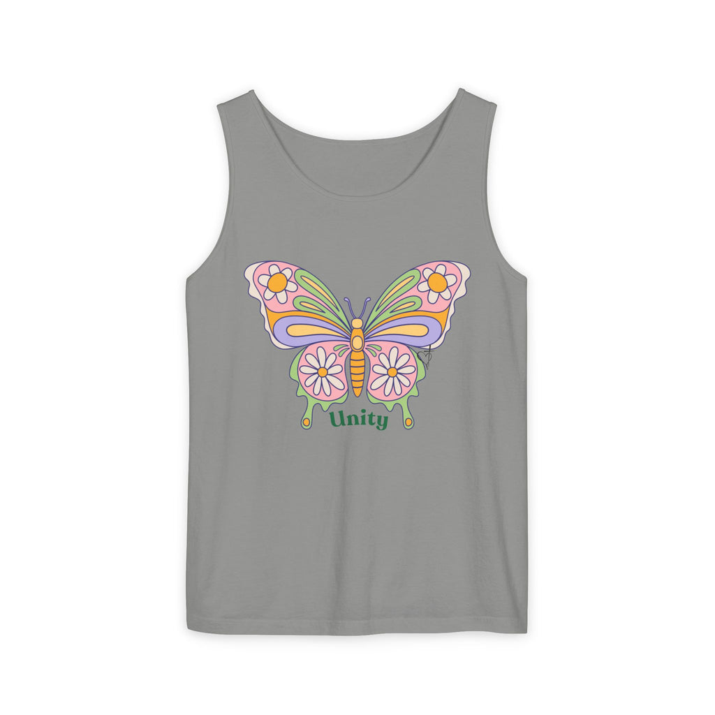 Soft Garment-Dyed Tank Top for Her:  Unity Heals