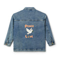 Denim Jacket Adult Female:  Peace I Leave You – Dove Jacket