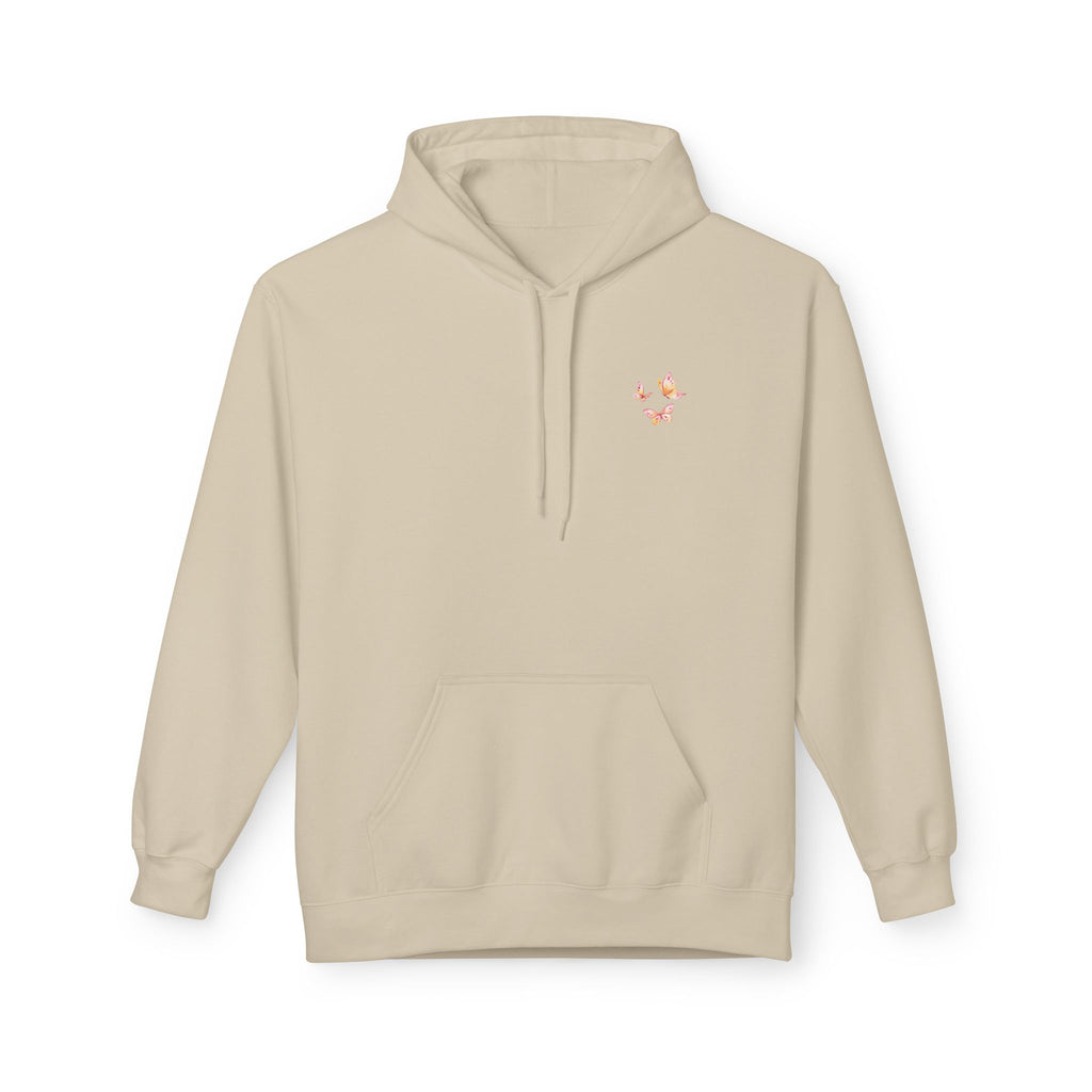 Adult Female Lightweight Soft Fleece Style Hoodie With Pockets:  "I am With You"  (Isaiah 41:10)