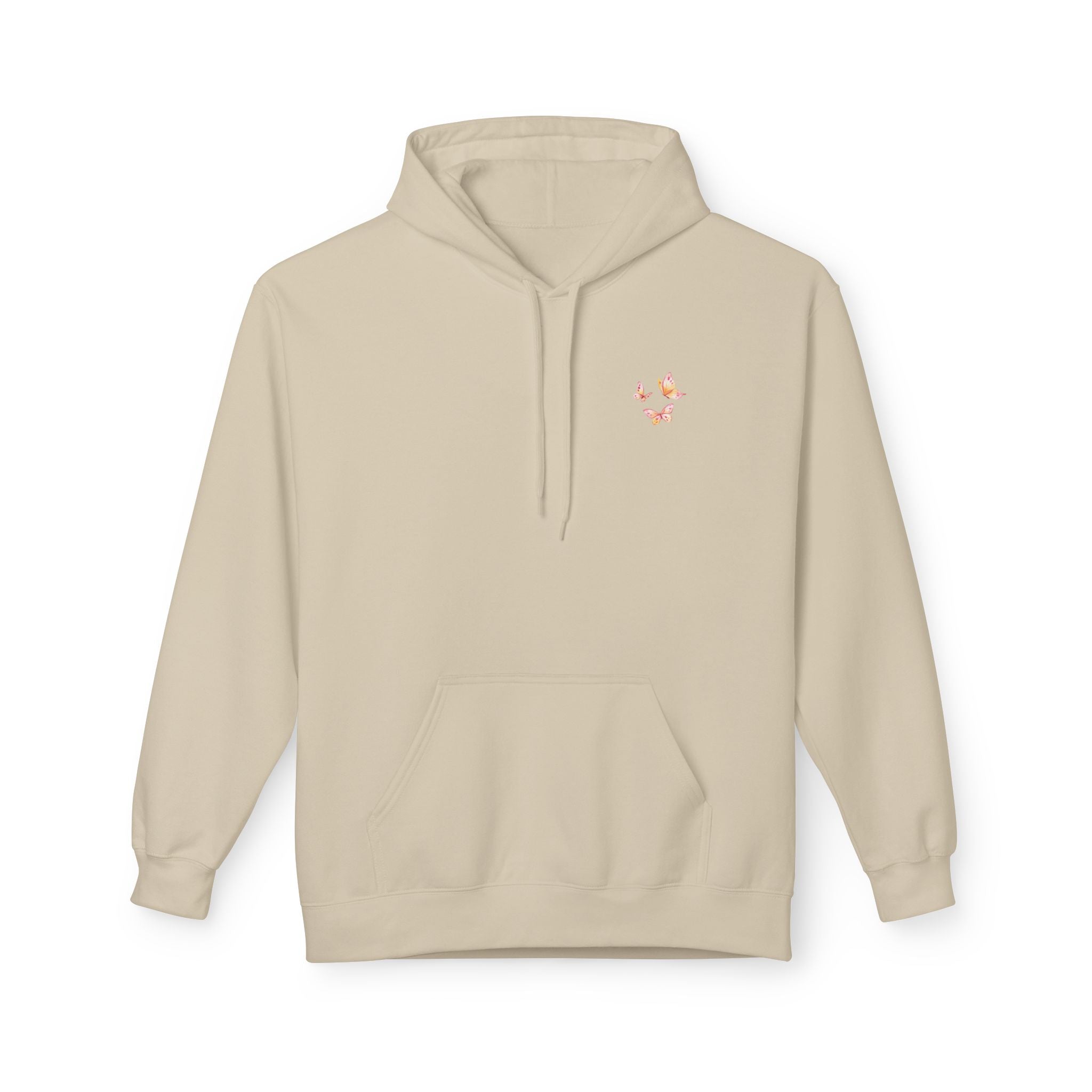 Adult Female Lightweight Soft Fleece Style Hoodie With Pockets:  "I am With You"  (Isaiah 41:10)