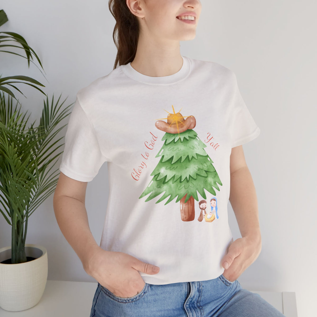 Glory to God Y'all | Women's Faith-Forward Cotton Tee