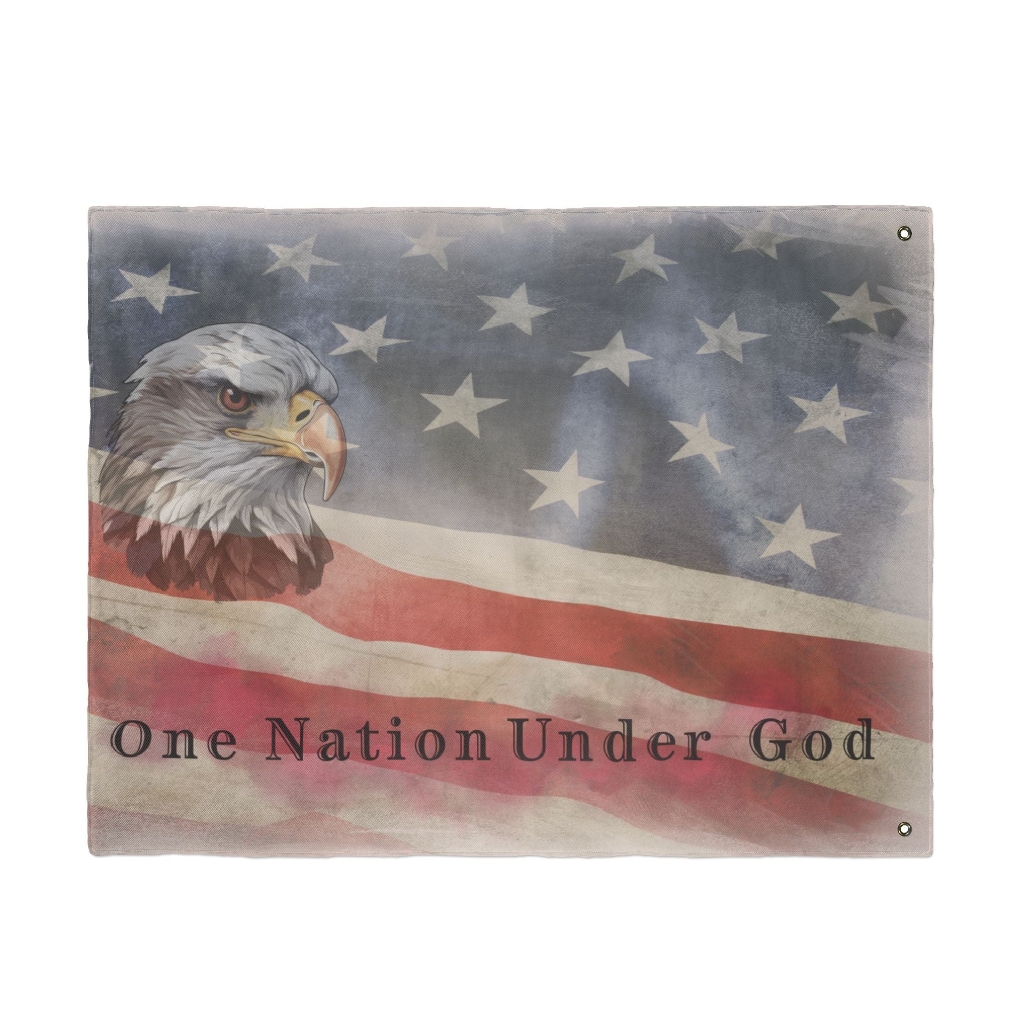 One Nation Under God - Patriotic Eagle Flag