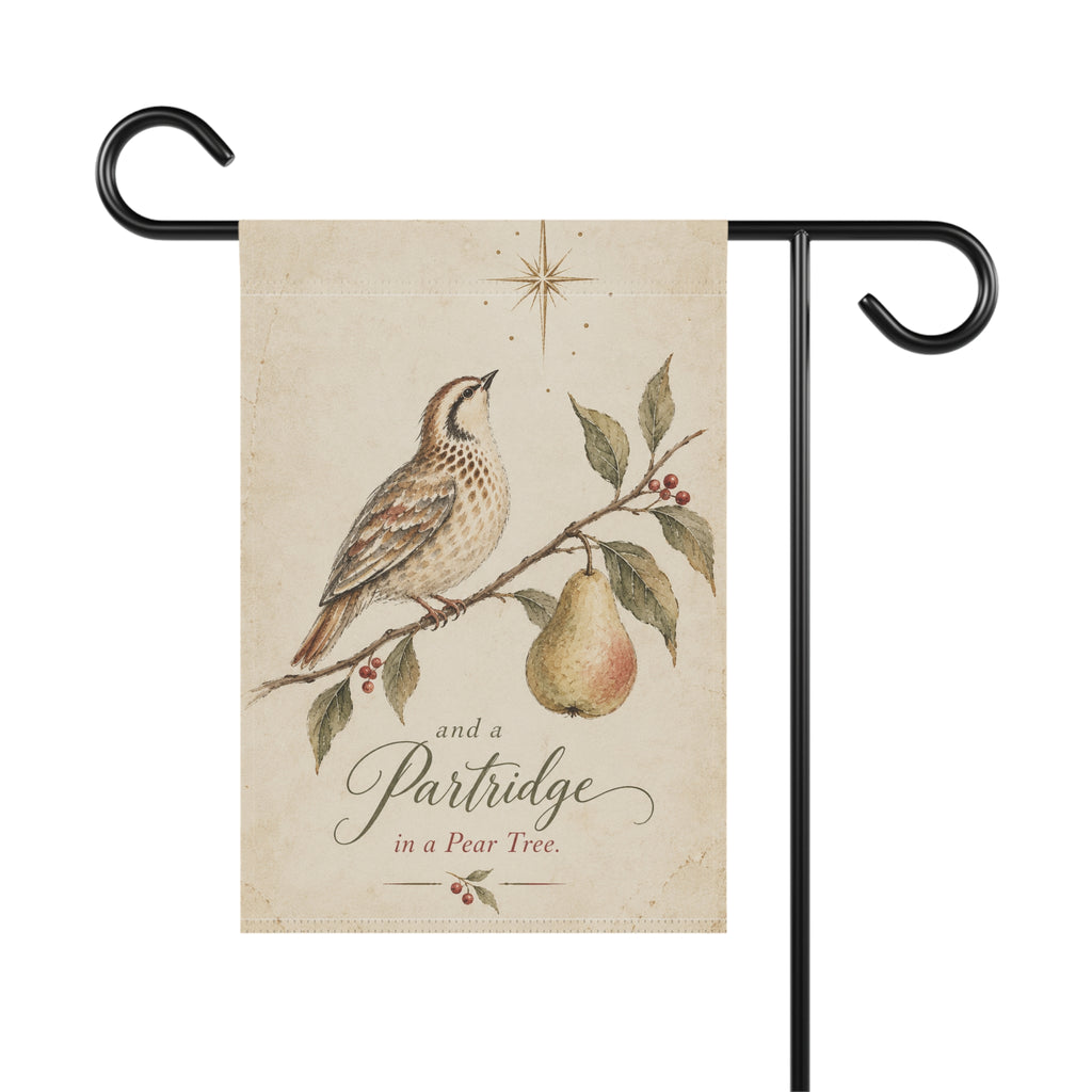 And a Partridge in a Pear Tree | Christmas Garden Flag
