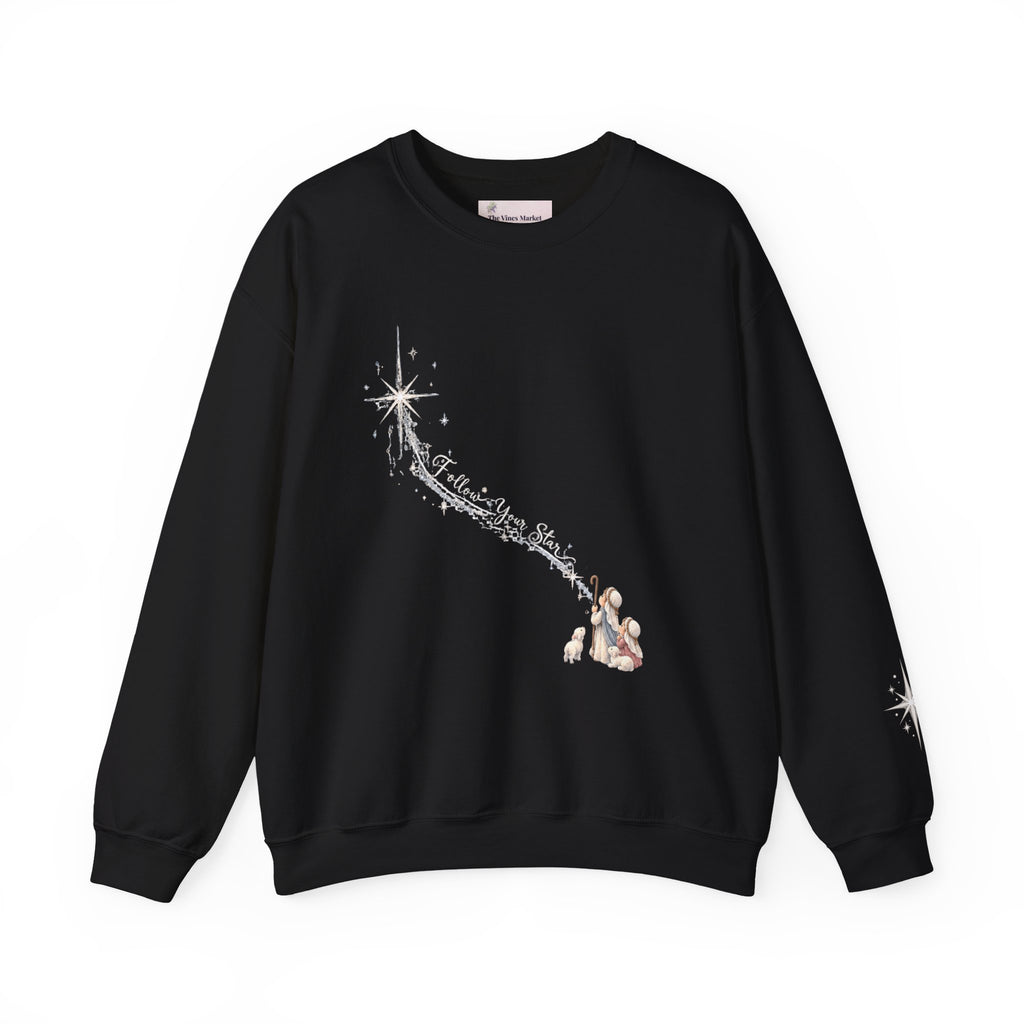 Follow Your Star | Women's Christmas Crewneck Sweatshirt