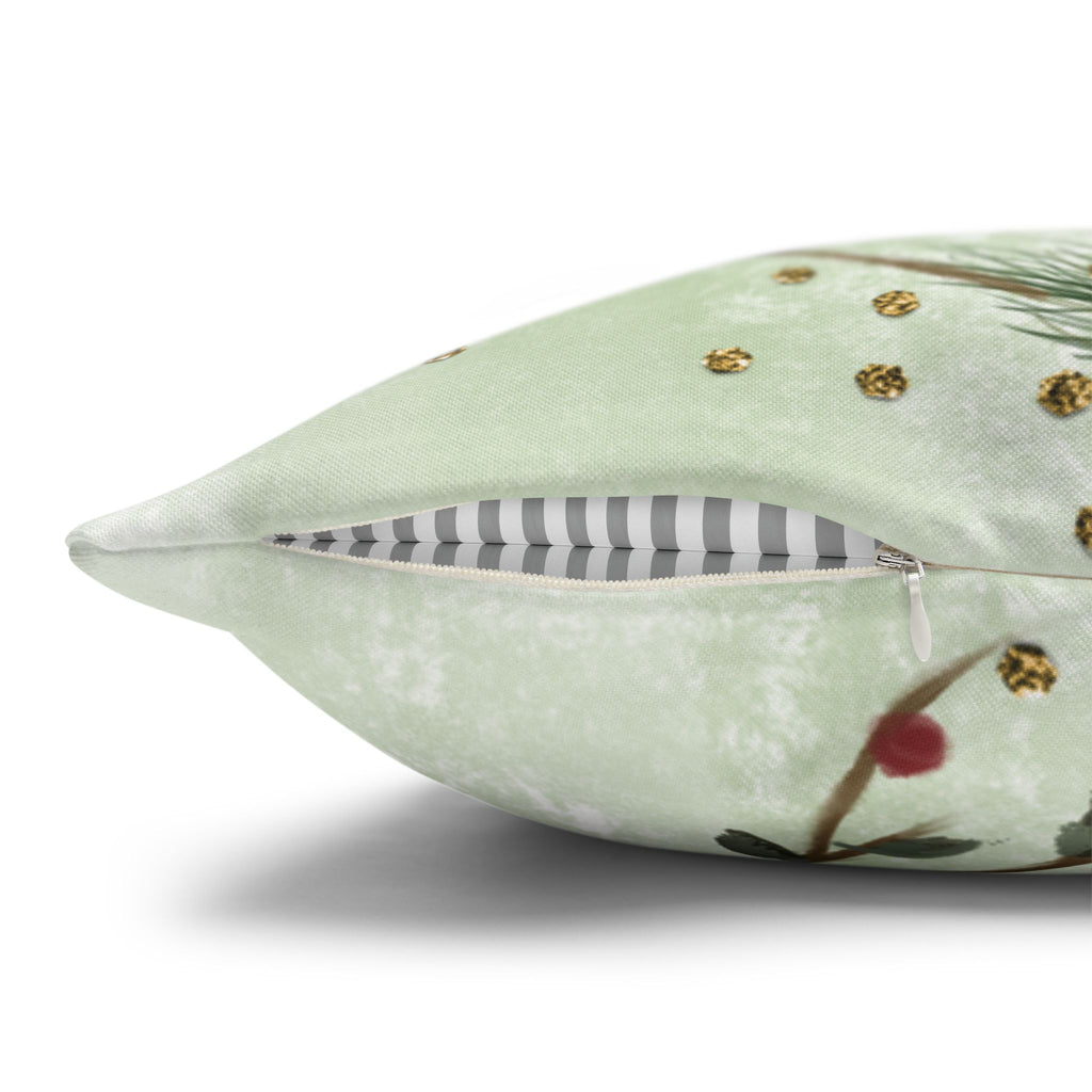 Merry & Bright & Blessed | Christmas Throw Pillow Cover