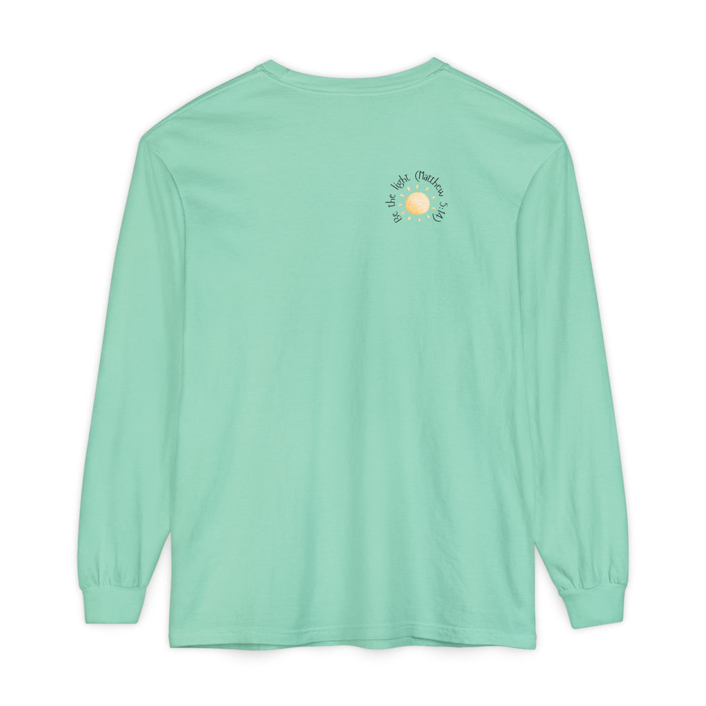 Be the Light:  Matthew 5:14 Women's Long Sleeve Soft Faith Tee