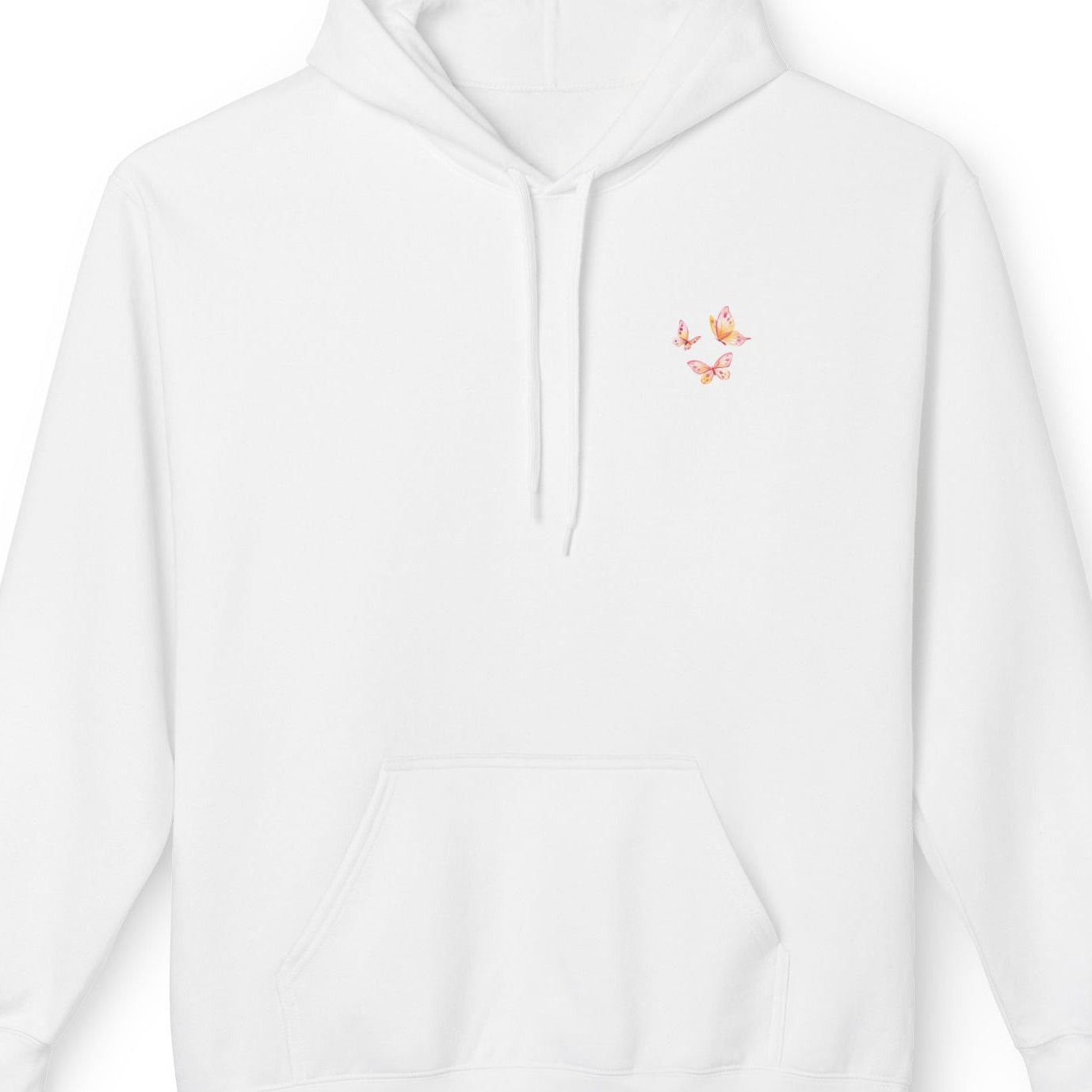Adult Female Lightweight Soft Fleece Style Hoodie With Pockets:  "I am With You"  (Isaiah 41:10)