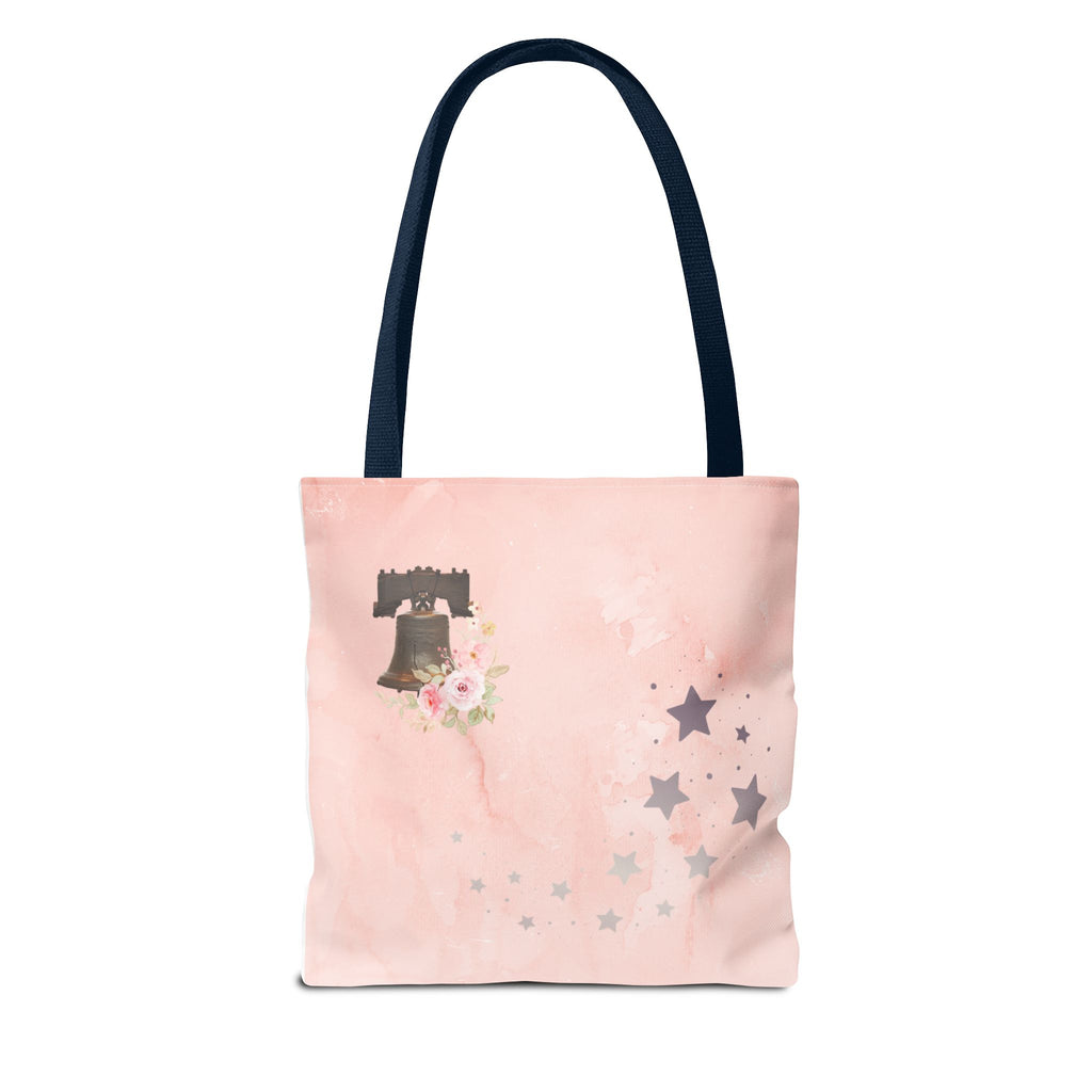Under God | Watercolor Flag & Roses Tote Bag