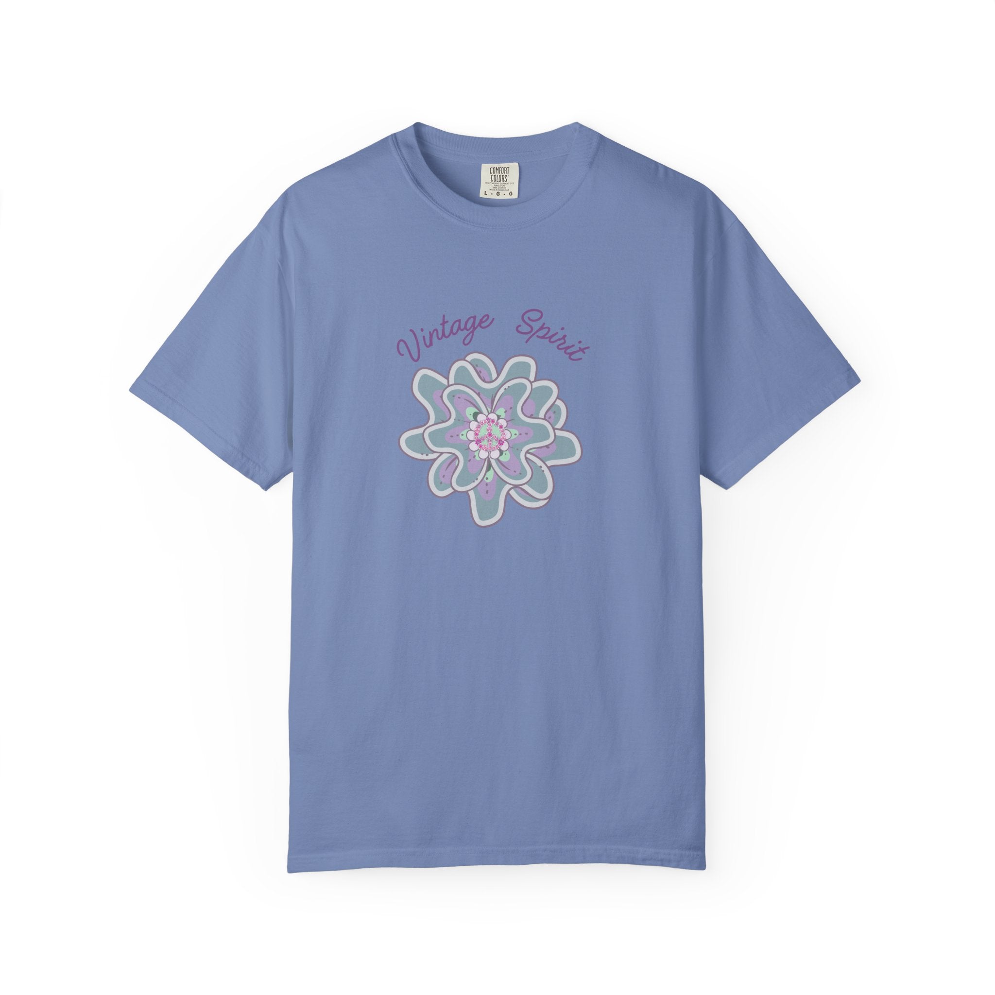 Peace and Love Vintage Spirit Floral T-Shirt -- For Her