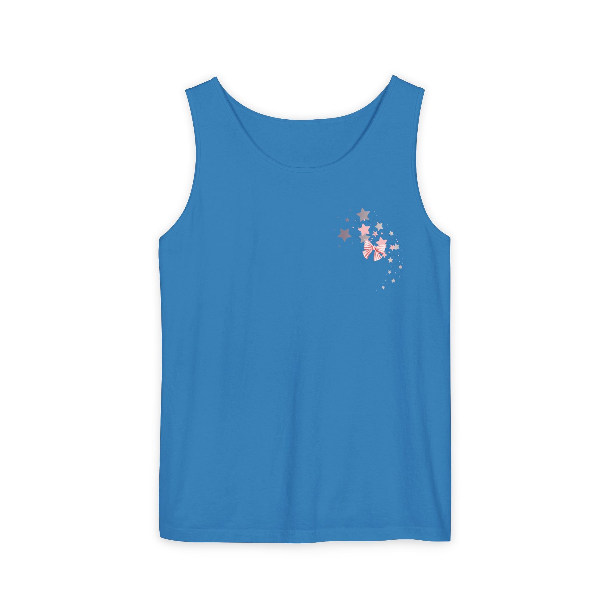 Then, Now and Always | Watercolor Flag & Roses Women's Tank Top