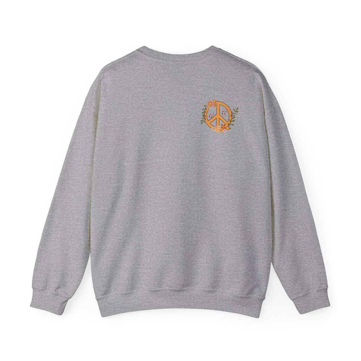 Peace and Love:  Retro All You Need is Love Sweatshirt -- For Her