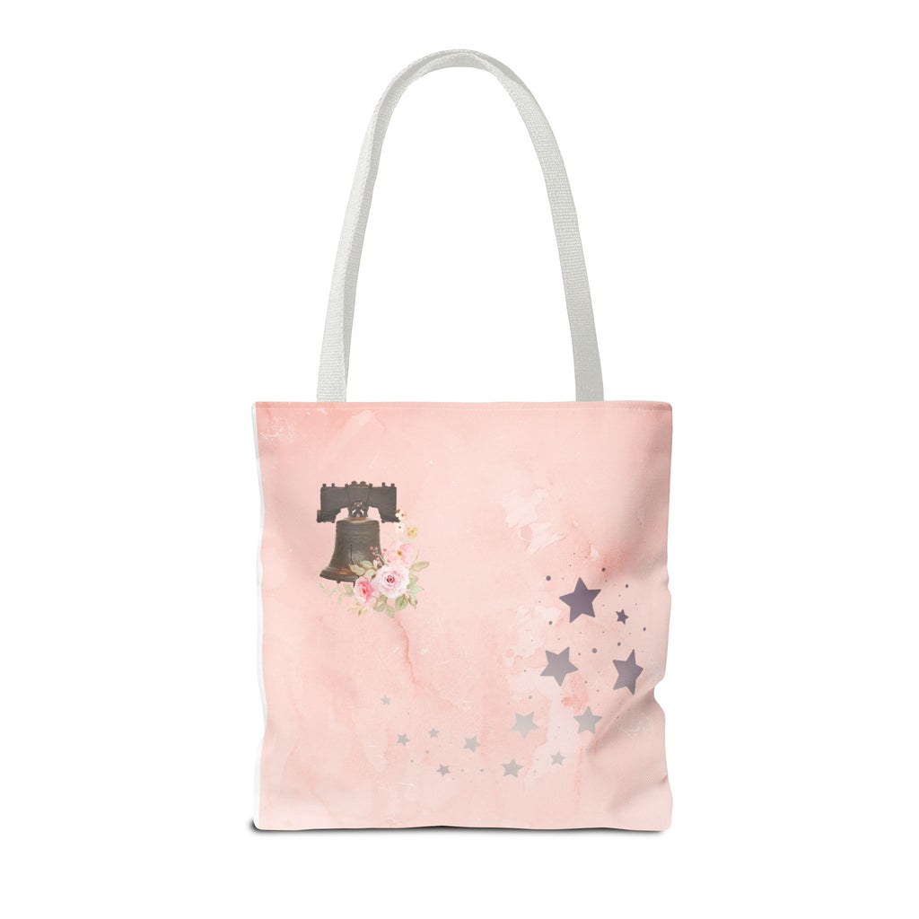 Under God | Watercolor Flag & Roses Tote Bag