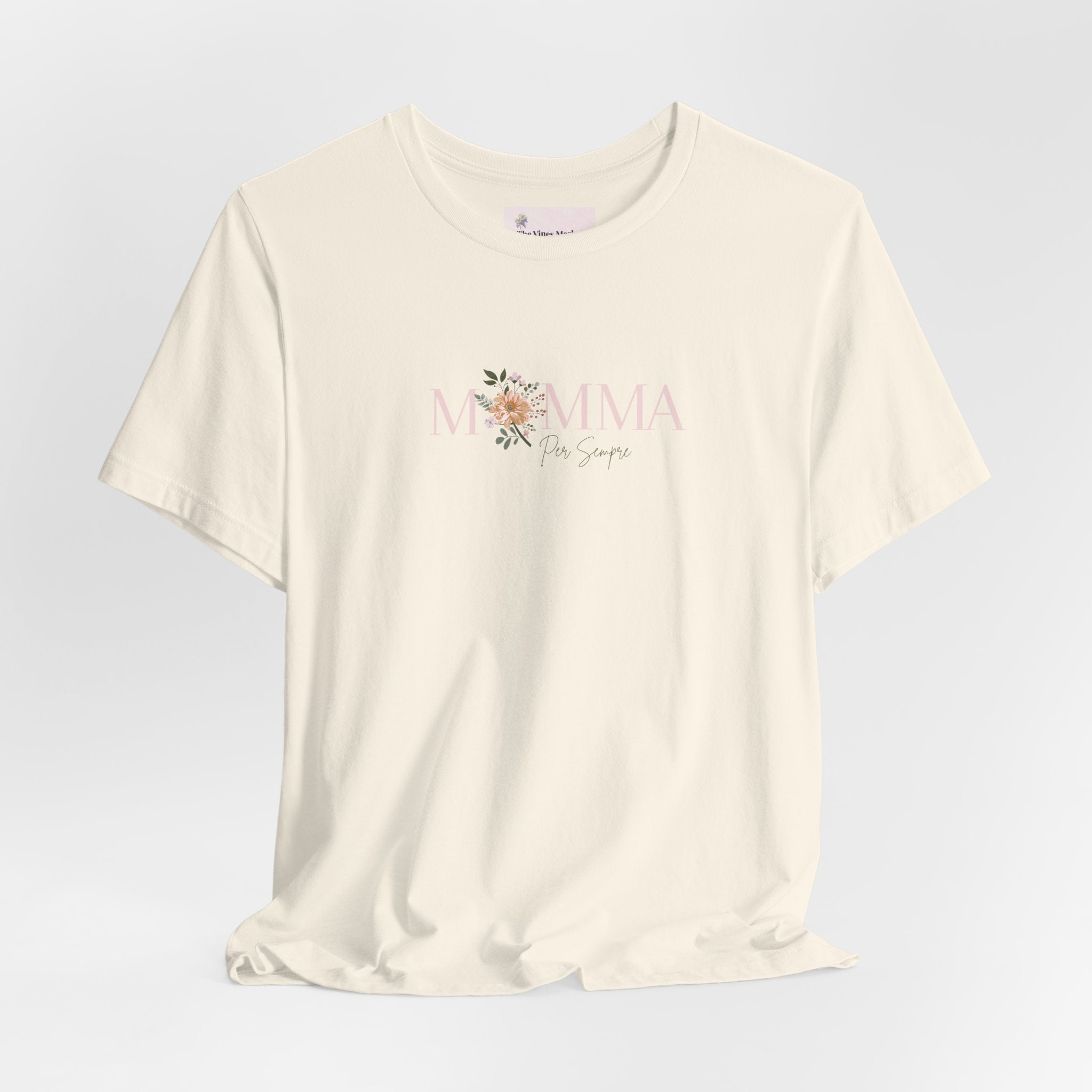 Mamma Per Sempre | Italian "Mom Forever" T-Shirt – Adult Female Floral Mother's Day Gift