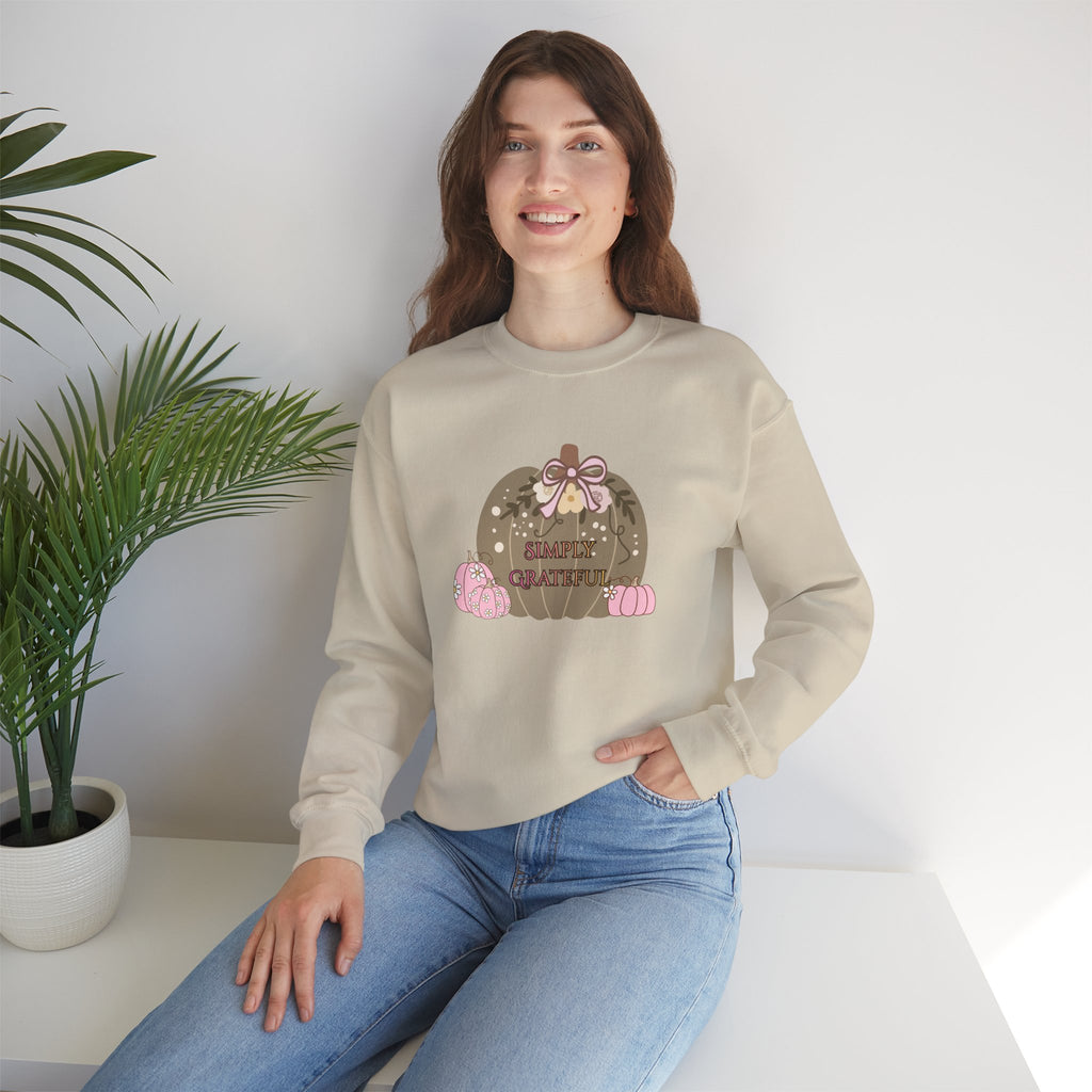 Simply Grateful:  Women's Thanksgiving™ Crewneck Sweatshirt