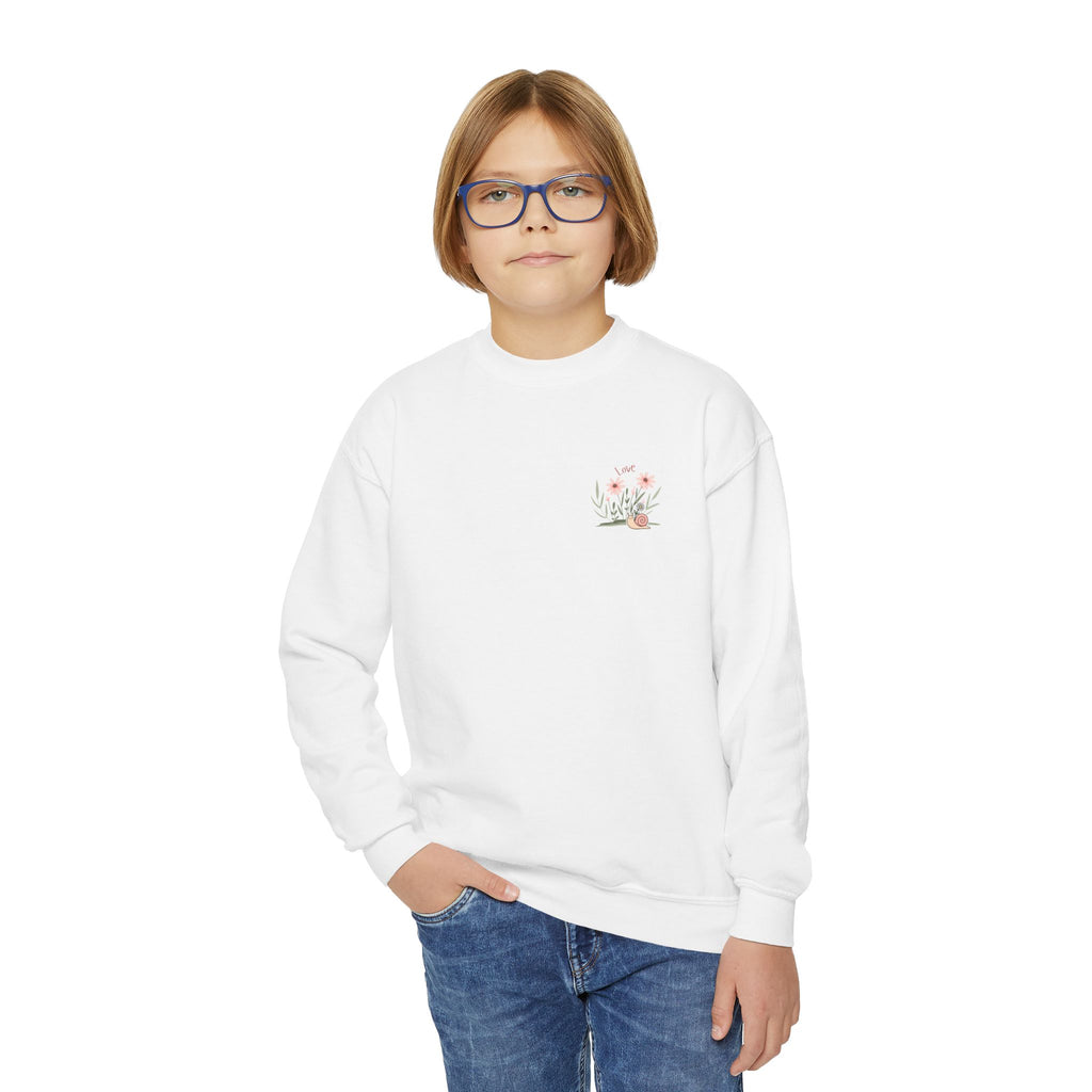 Youth Female Retro Crewneck Sweatshirt:  All You Need is Love