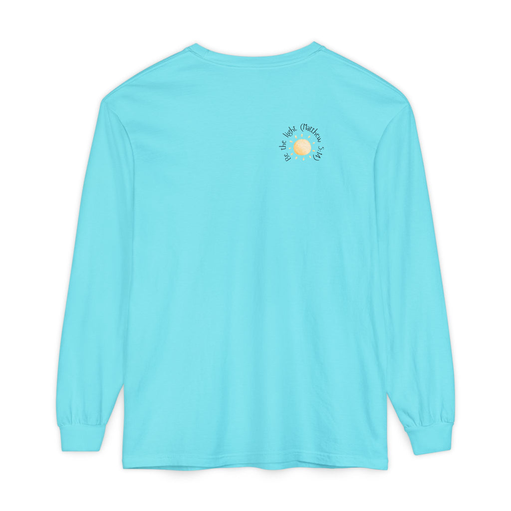 Be the Light:  Matthew 5:14 Women's Long Sleeve Soft Faith Tee