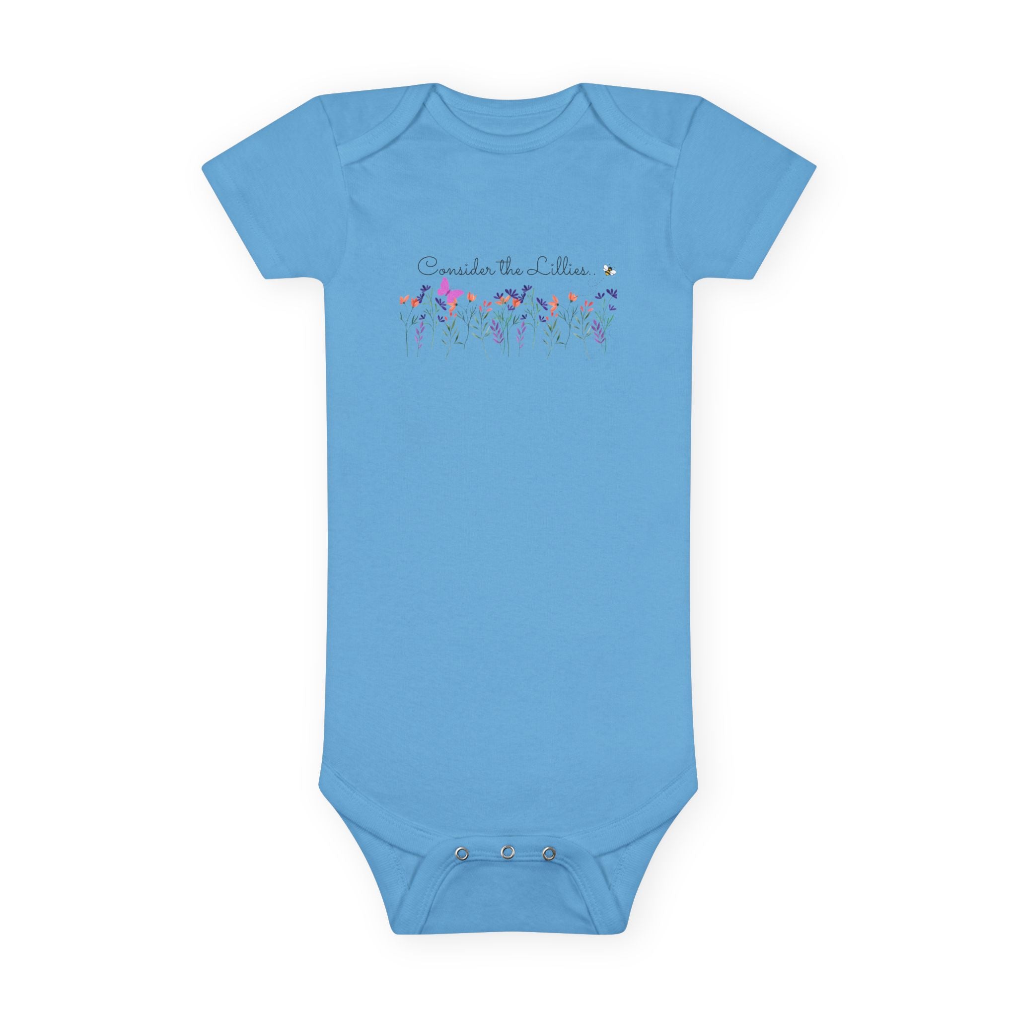 Baby Girls' Onesie — 'Consider the Lilies' Floral Christian Infant Bodysuit