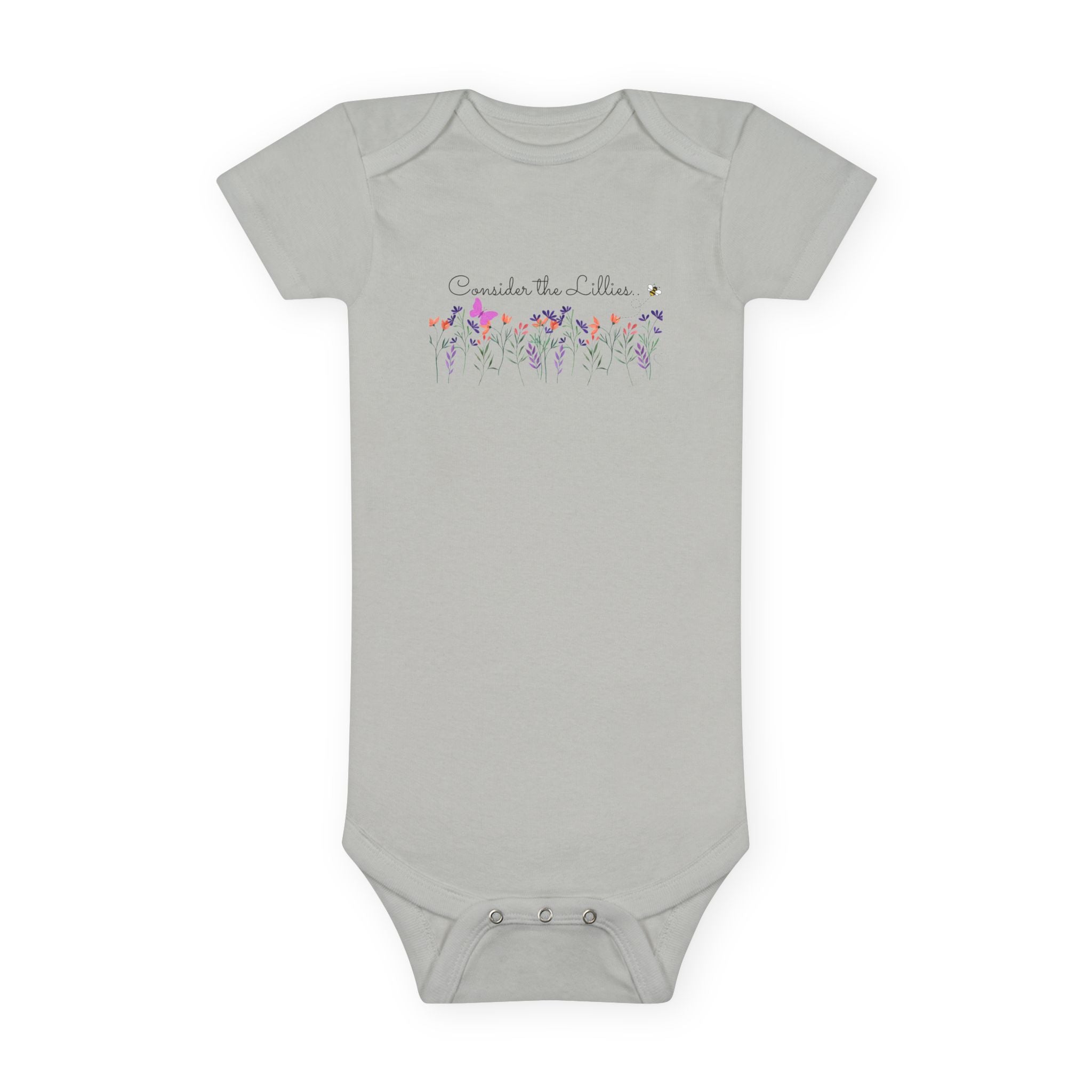 Baby Girls' Onesie — 'Consider the Lilies' Floral Christian Infant Bodysuit