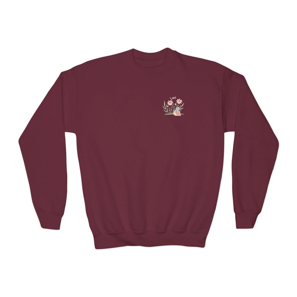 Youth Female Retro Crewneck Sweatshirt:  All You Need is Love