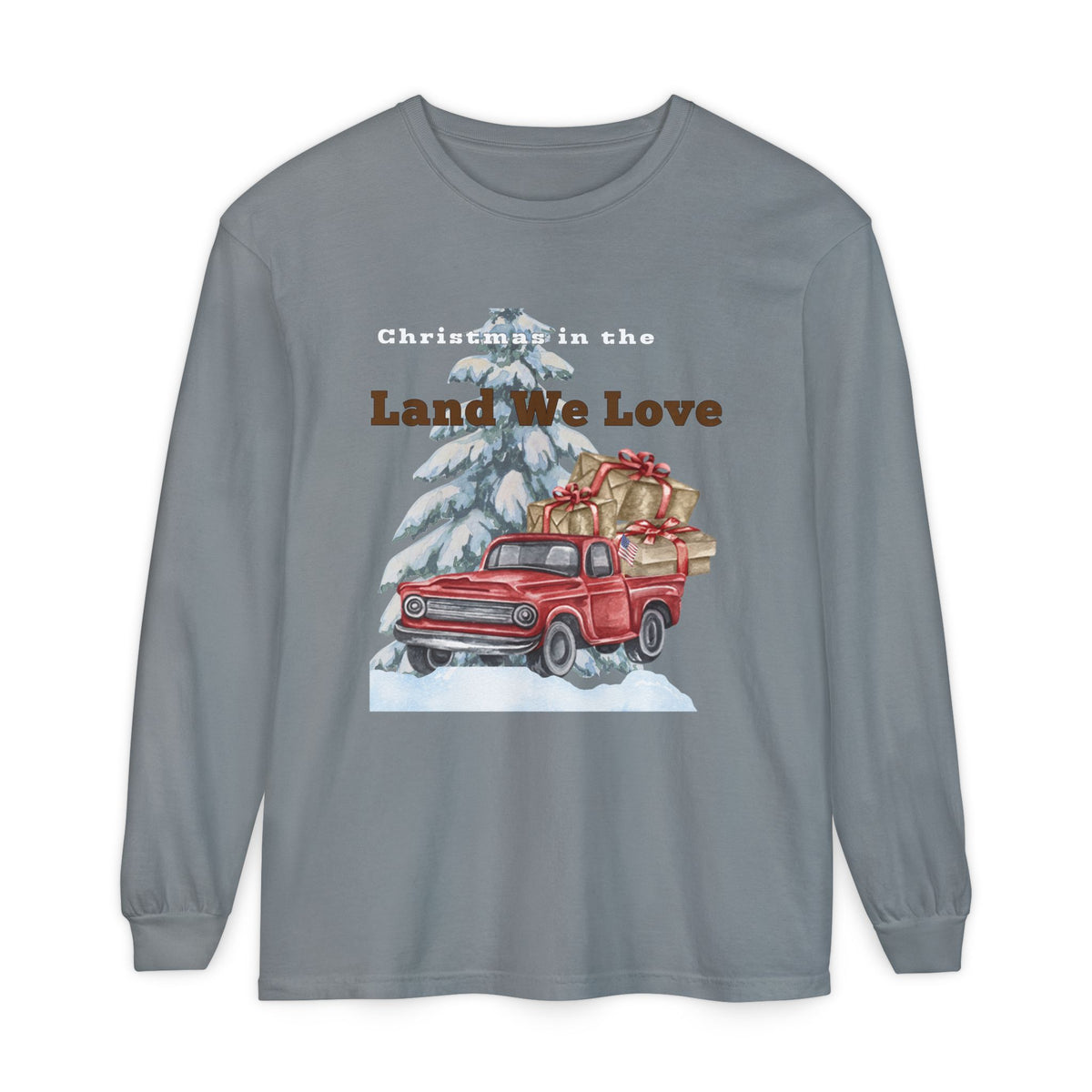 Christmas in the Land We Love Men's Long Sleeve Tee